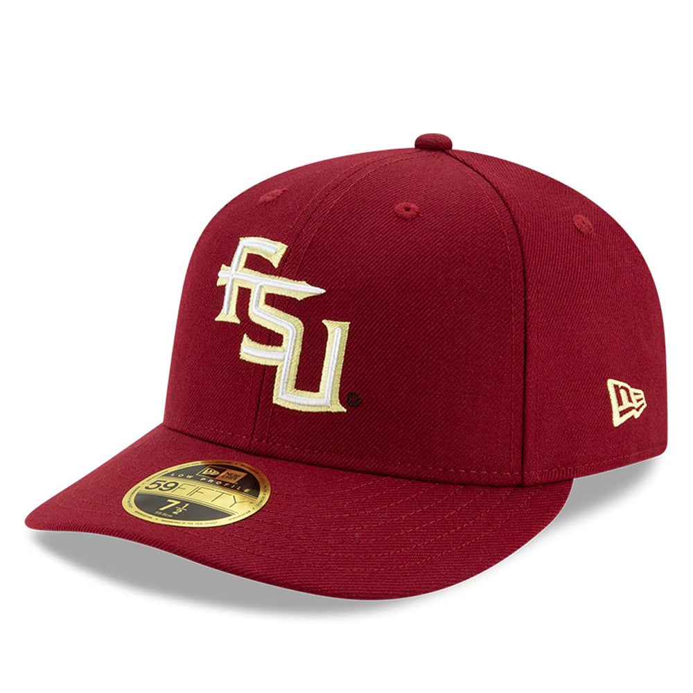 Fsu Hat Men's New Era Garnet Florida State Seminoles Basic Low Profile 59FIFTY ...