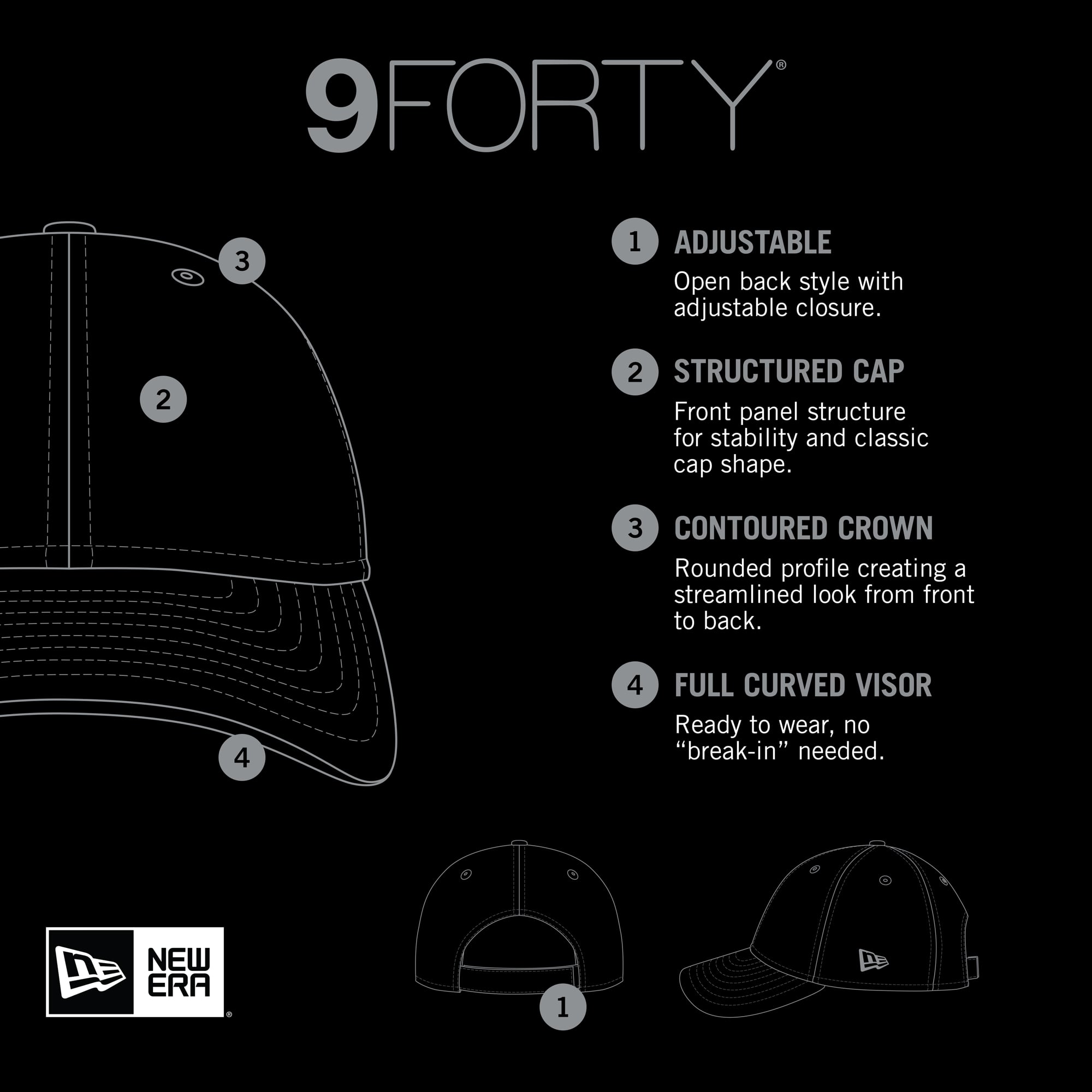 Casquette ajustable 9FORTY pour homme New Era Florida State Seminoles Garnet