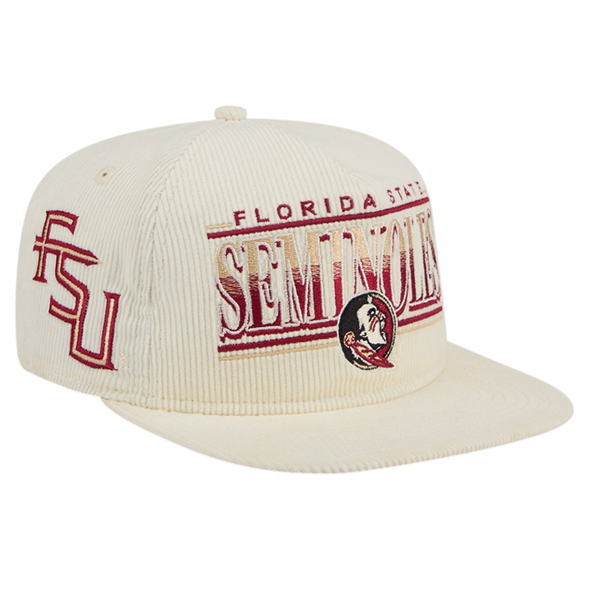 Fsu Hat Color Men's New Era White Florida State Seminoles Throwback Golfer Corduroy ...