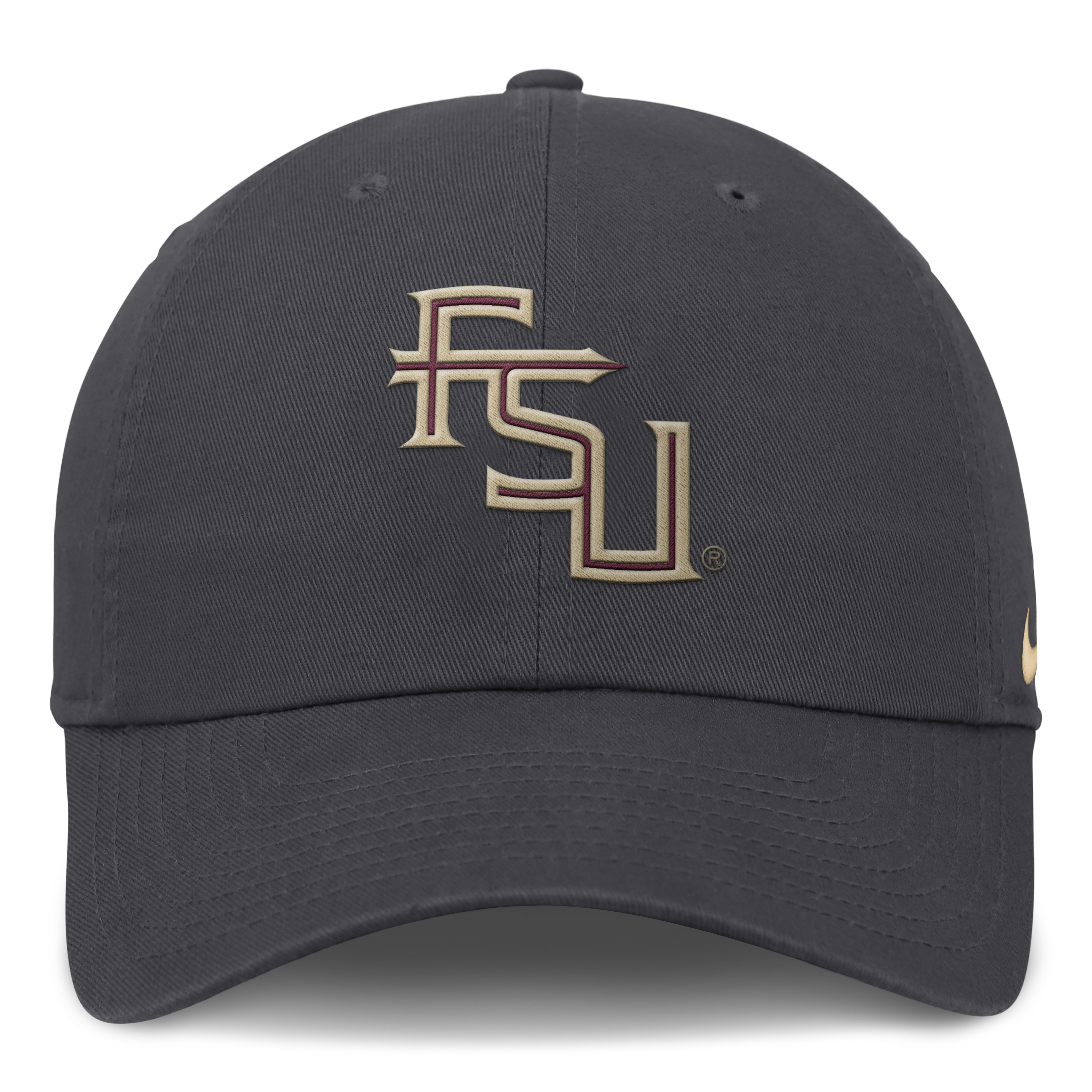 Men's Nike Anthracite Florida State Seminoles Club Dri-FIT Adjustable Hat