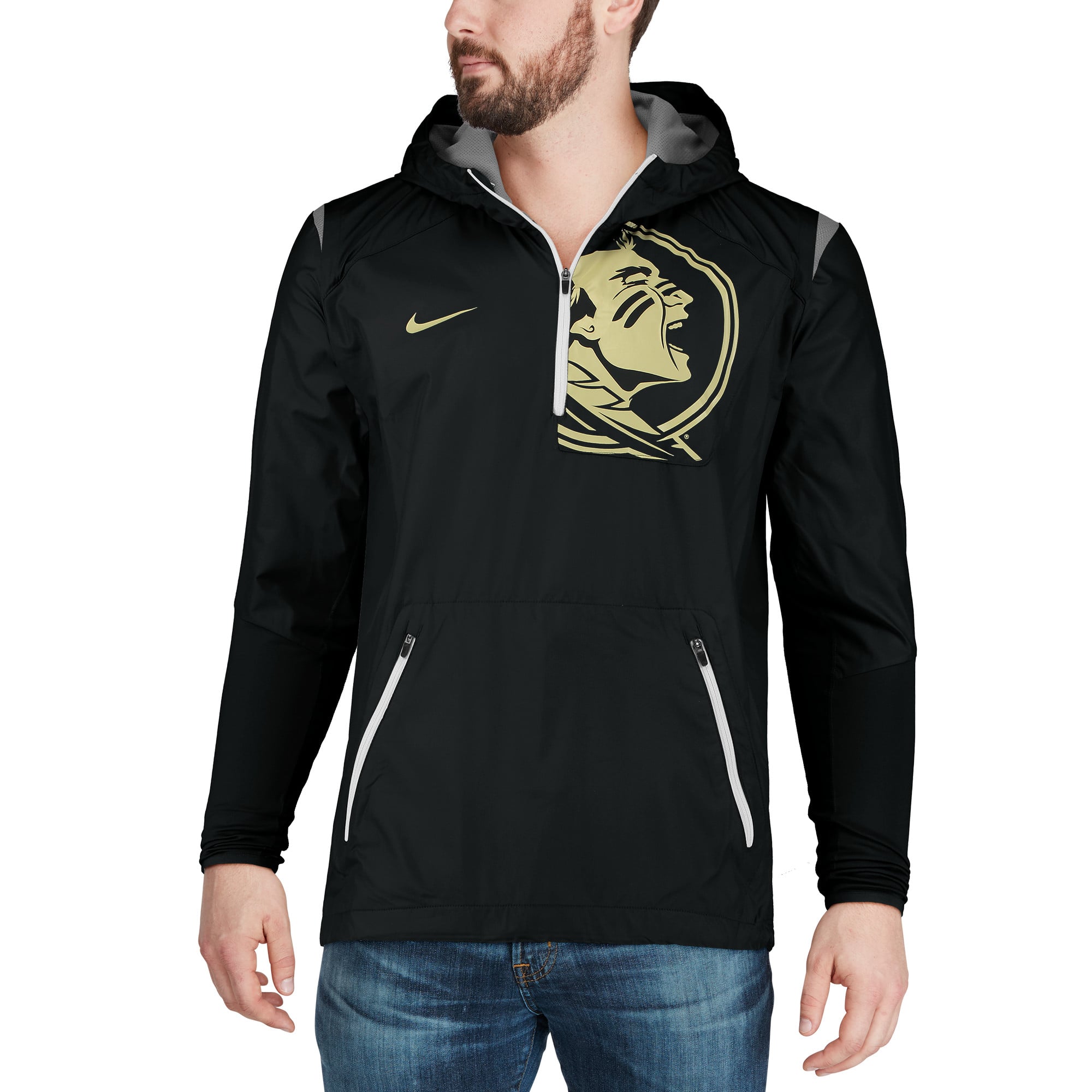 Men's Nike Black Florida State Seminoles 2017 Sideline Fly Rush