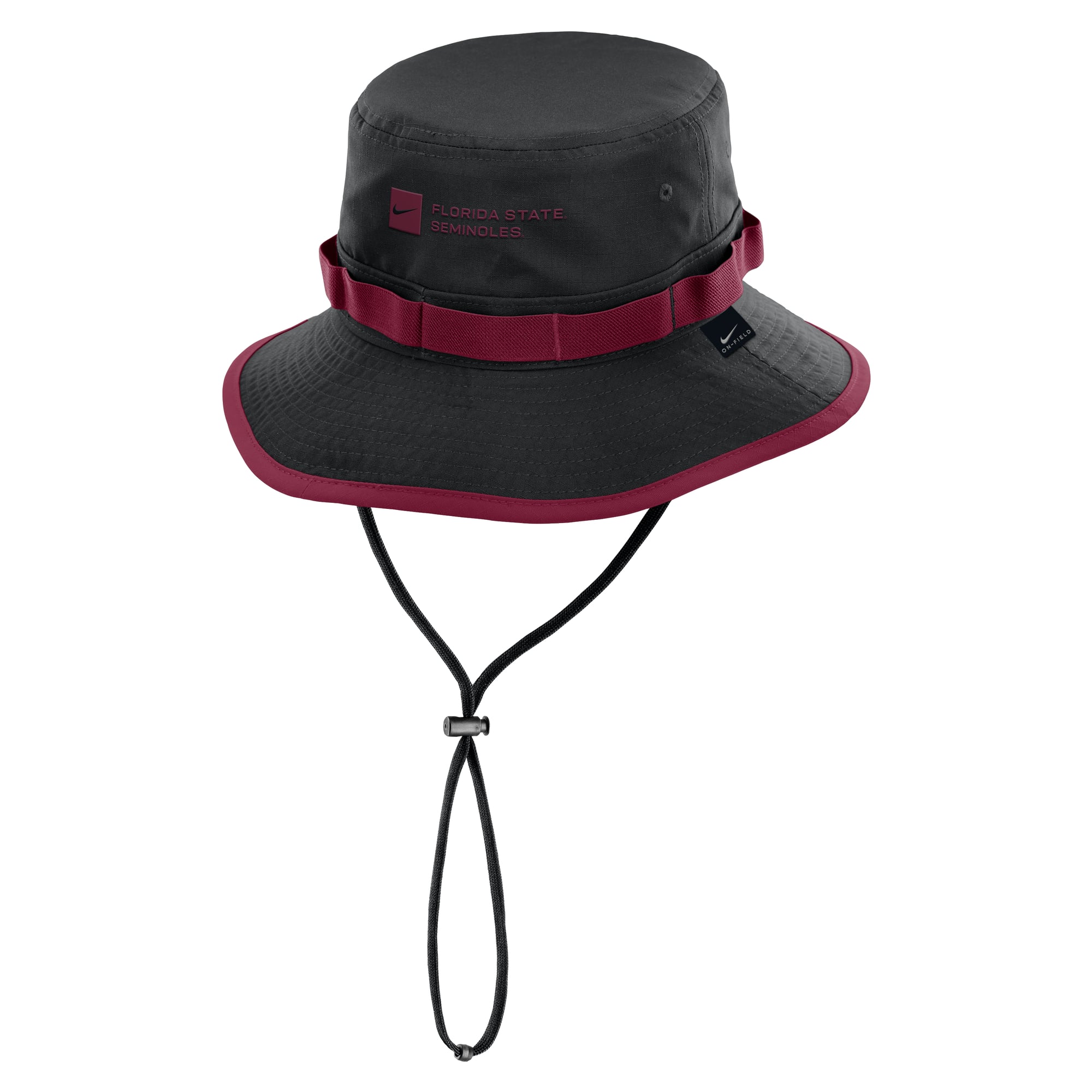 Men's Nike Black Florida State Seminoles 2026 Sideline Apex Boonie Bucket Hat
