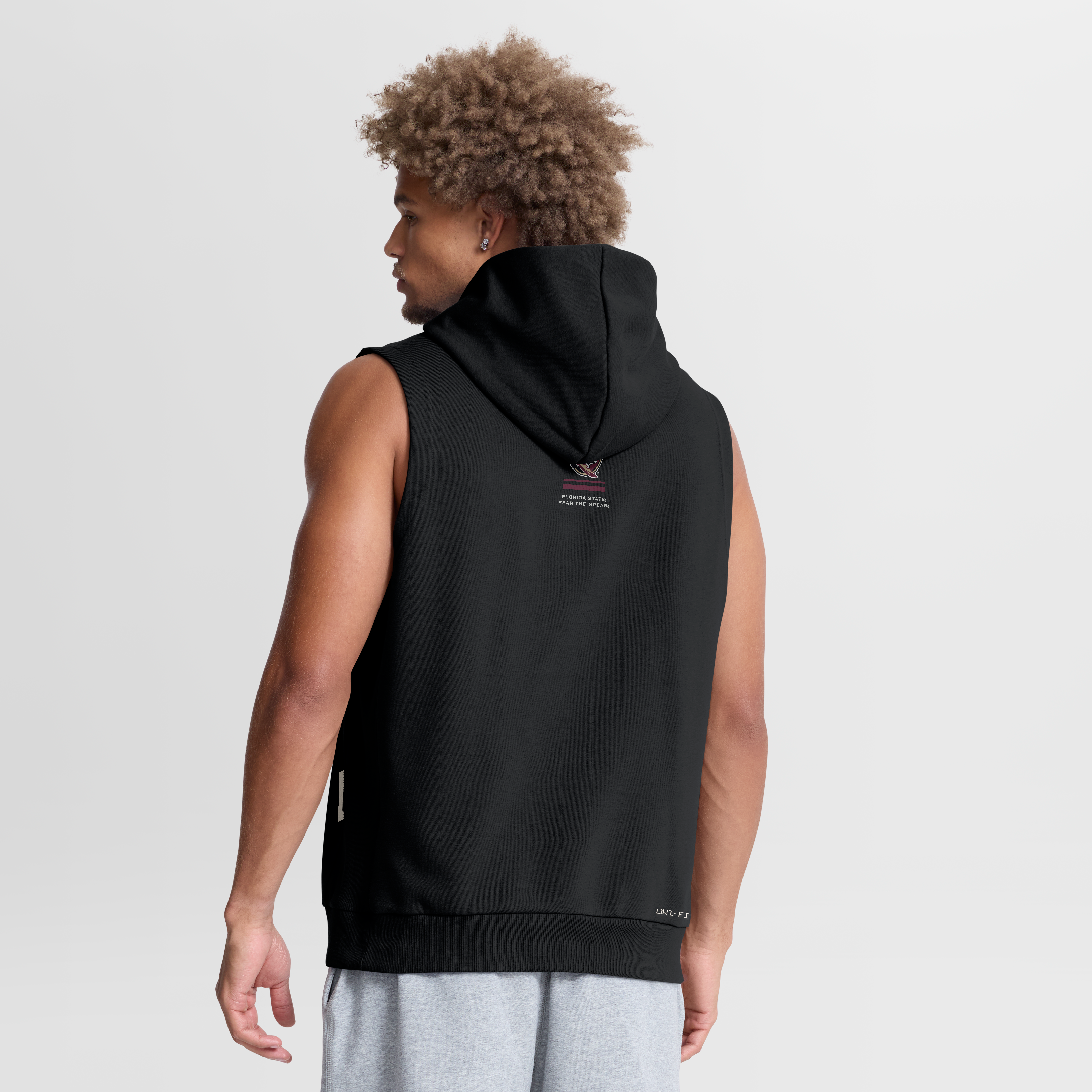 Men's Nike  Black Florida State Seminoles 2026 Sideline Sleeveless Dri-FIT Hoodie
