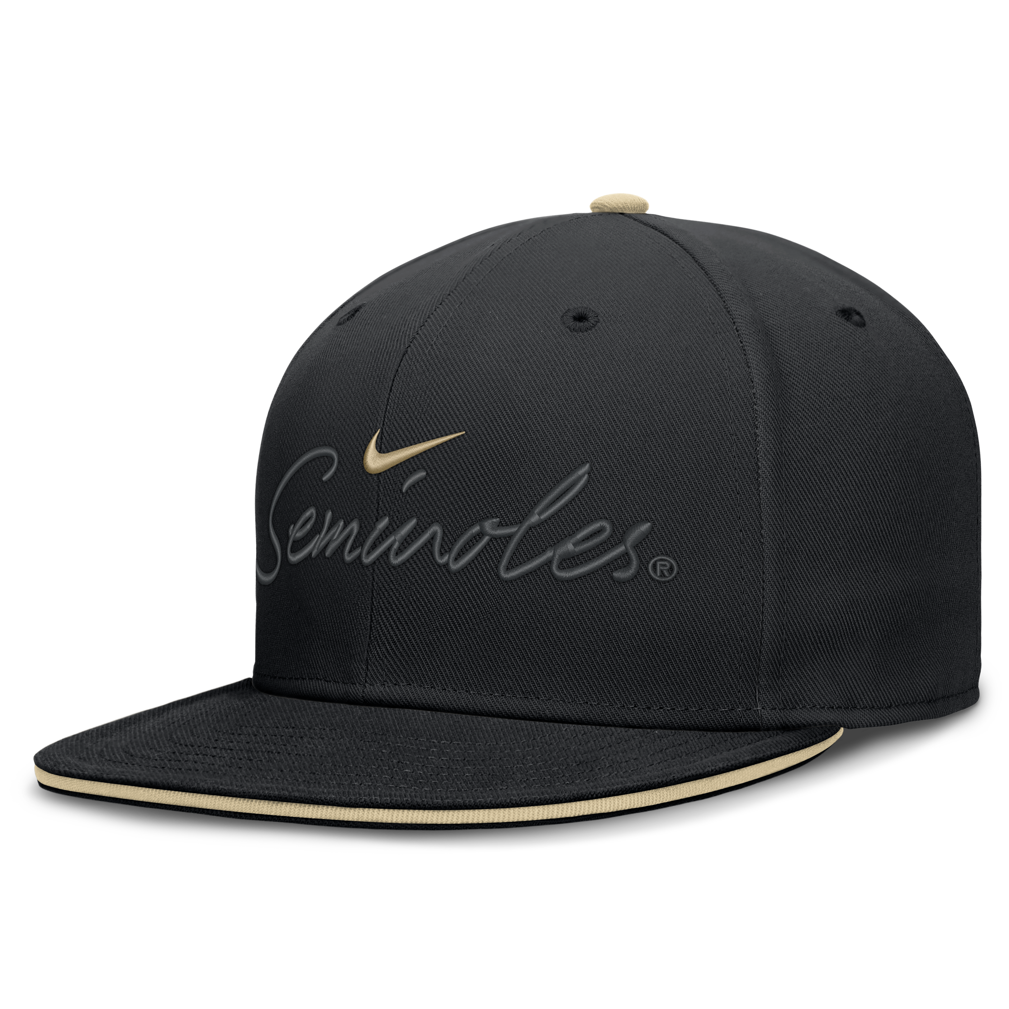 Casquette ajustée Nike noire Florida State Seminoles Dri-FIT Primetime Script pour homme