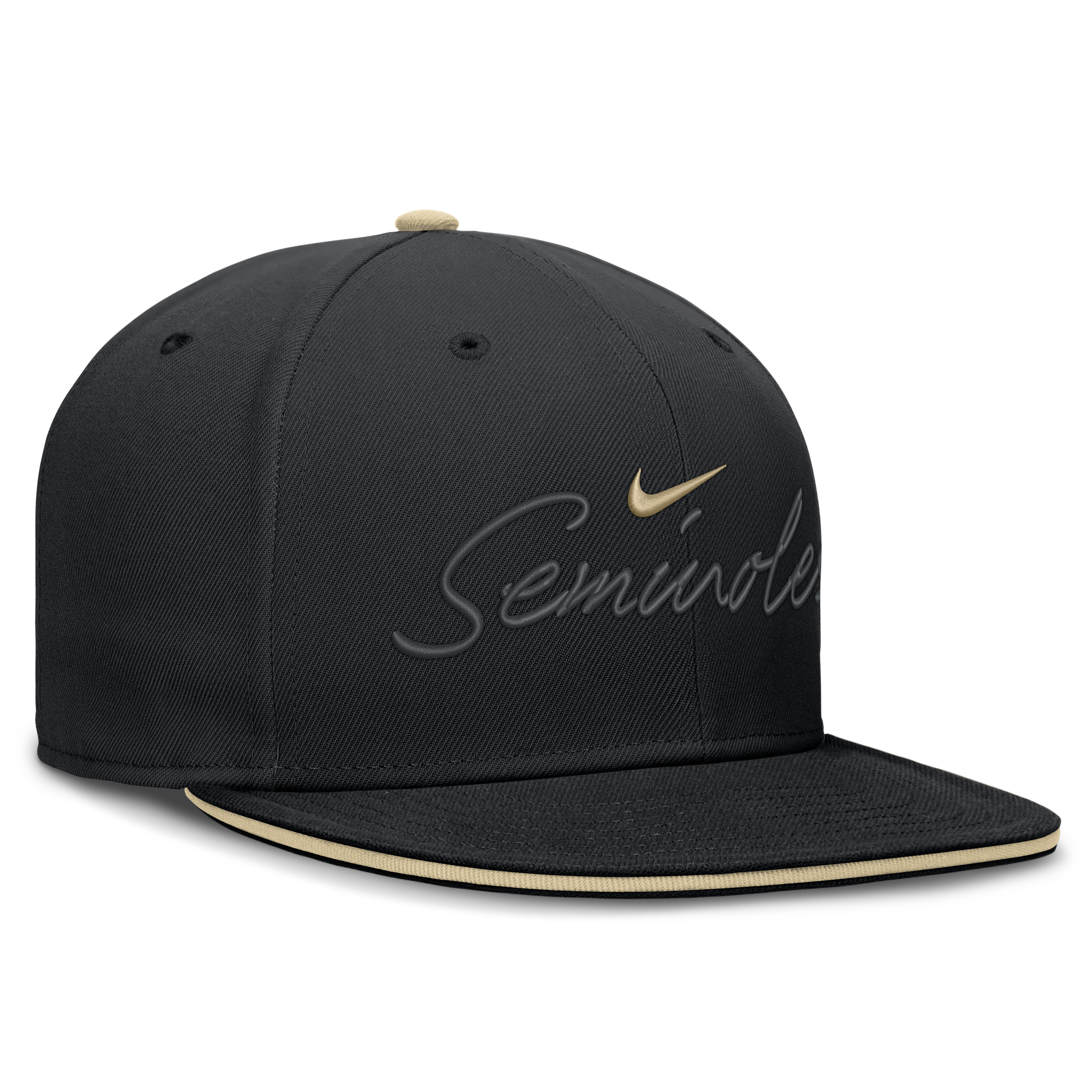 Casquette ajustée Nike noire Florida State Seminoles Dri-FIT Primetime Script pour homme