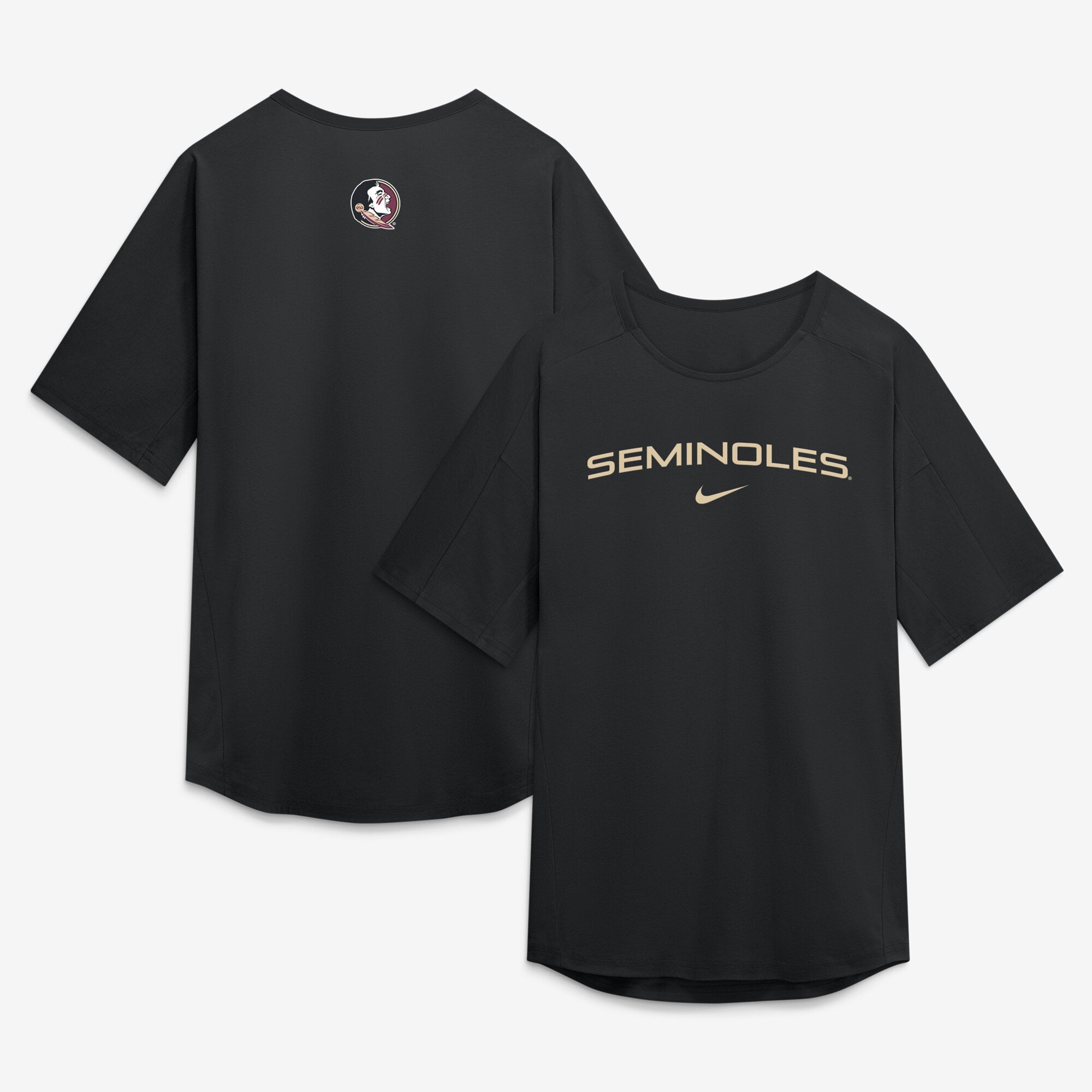 Polo de golf Nike noir Florida State Seminoles pour homme
