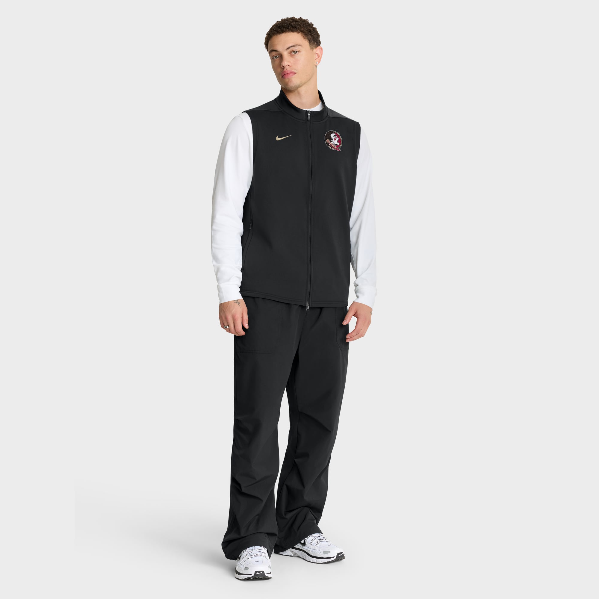 Men's Nike Black Florida State Seminoles Primetime Victory Therma-FIT Full-Zip Vest