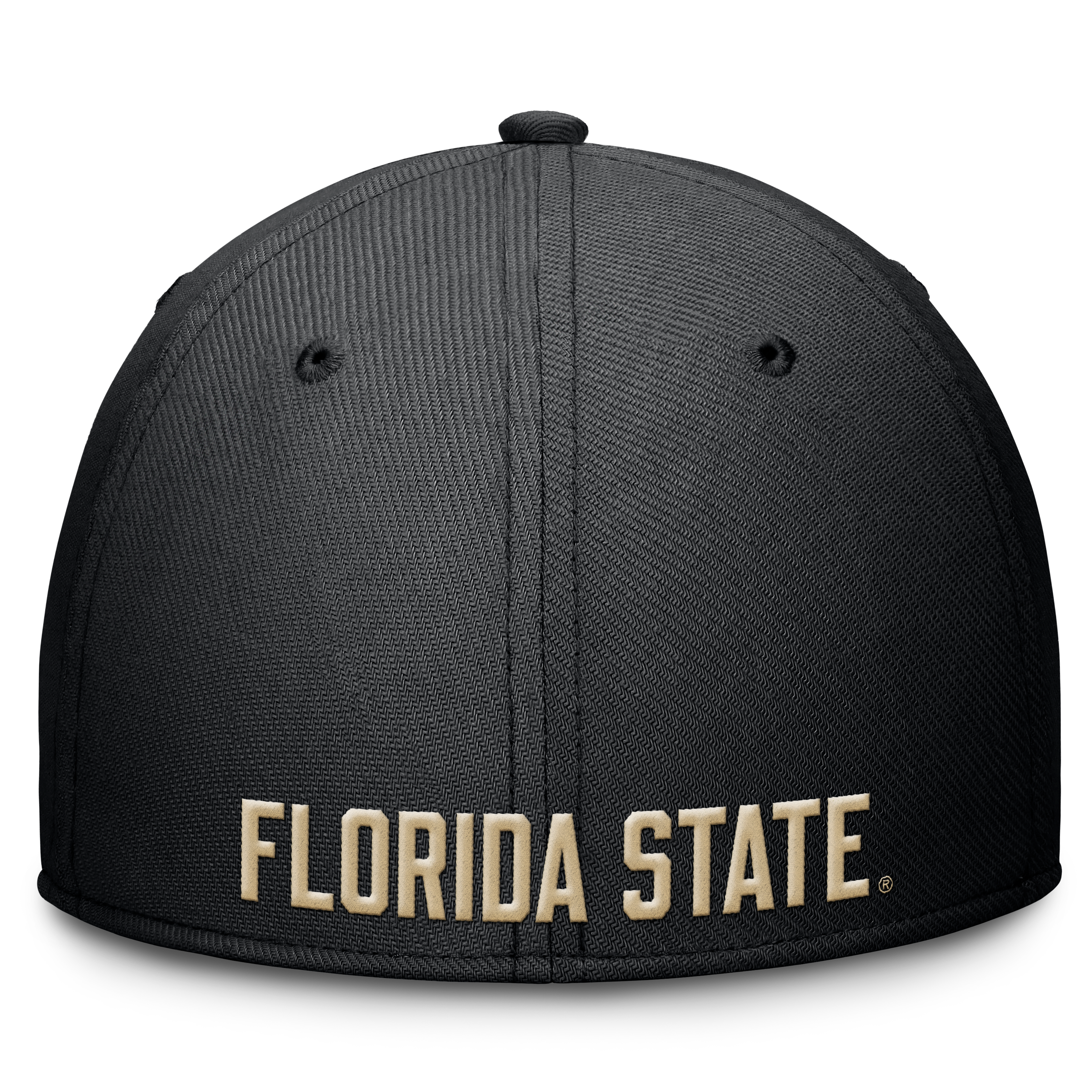 Casquette Nike noire pour homme Florida State Seminoles Rise SwooshFlex Dri-FIT
