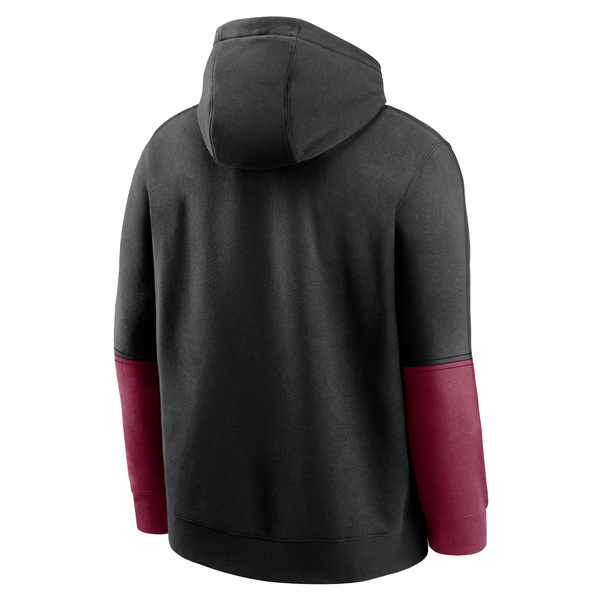 Men's Nike Black/Garnet Florida State Seminoles 2024 Sideline Club Pullover Hoodie