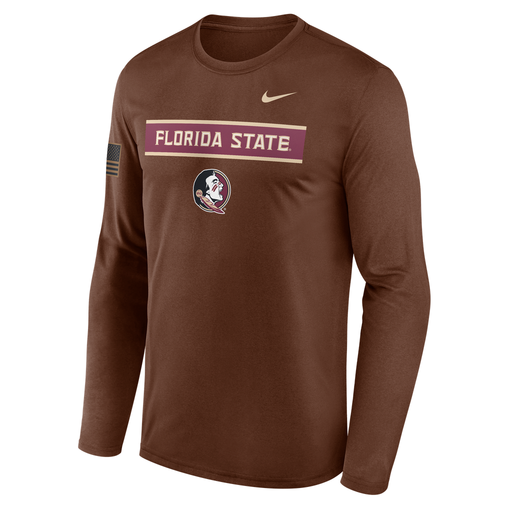 Men's Nike Brown Florida State Seminoles 2026 Military Appreciation Dri ...