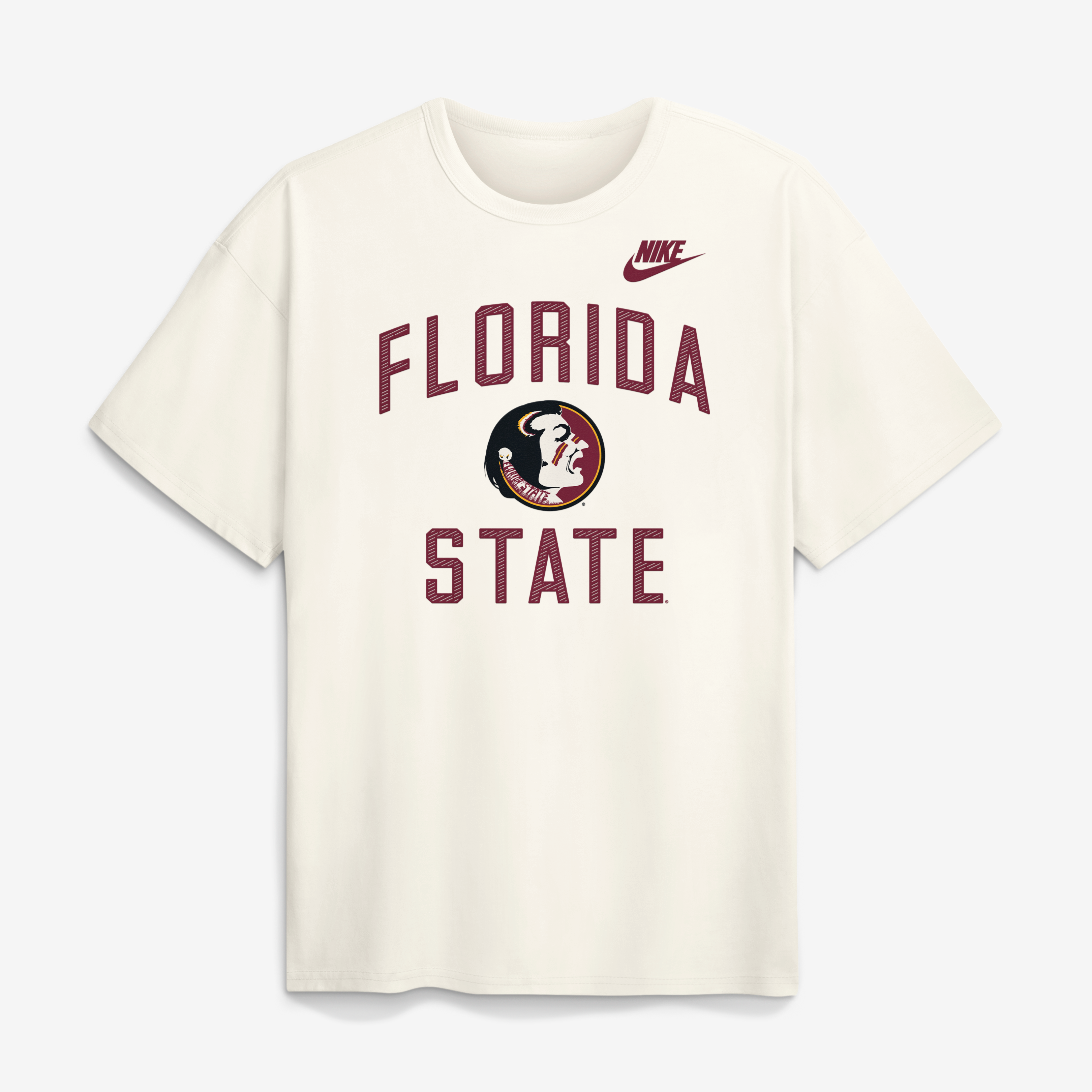 T-shirt Nike crème Florida State Seminoles Legacy Max90 pour homme