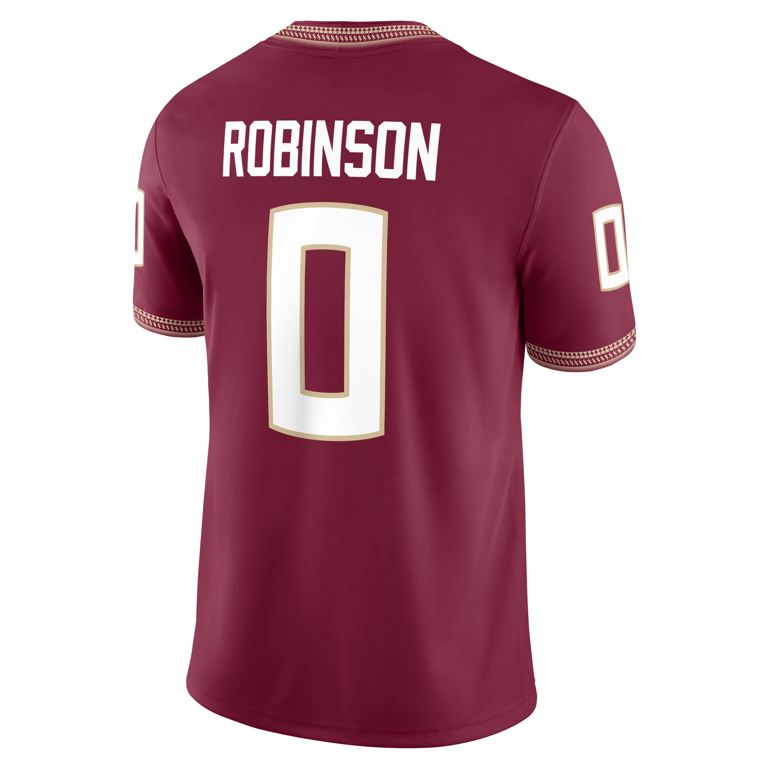 Men's Nike Duce Robinson Garnet Florida State Seminoles Home Game Jersey