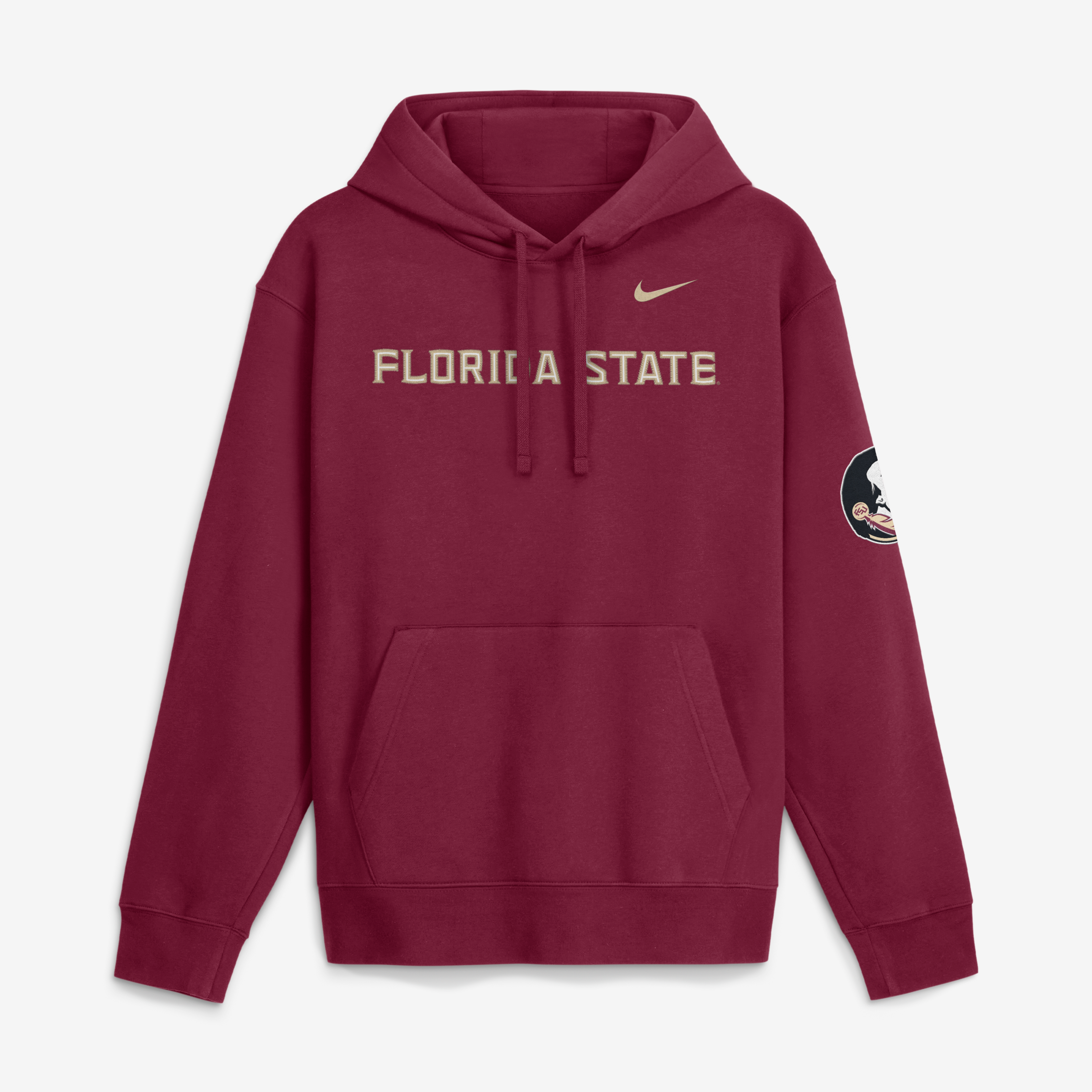 Men's Nike Garnet Florida State Seminoles 2026 Sideline Club Fleece Hoodie