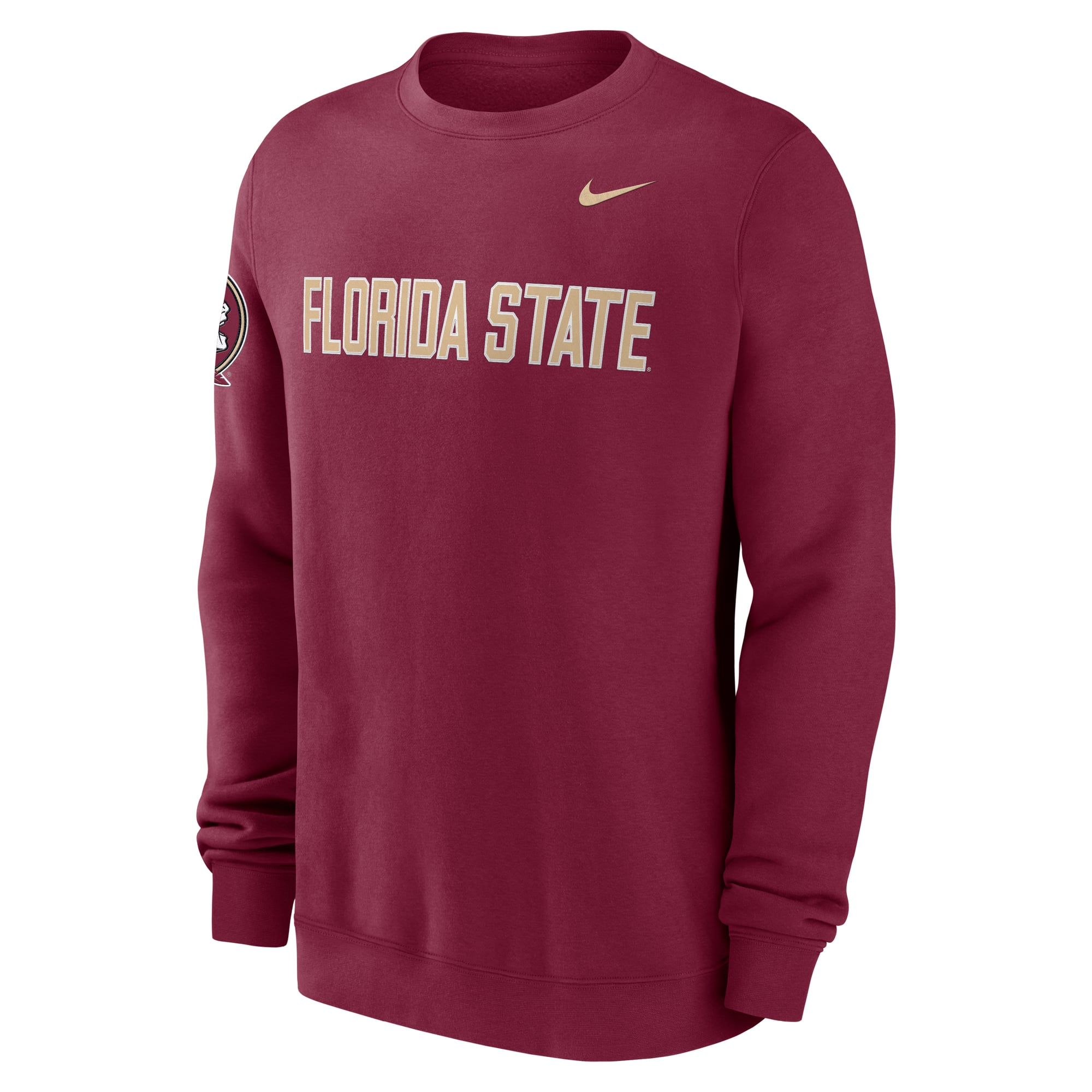 Men's Nike Garnet Florida State Seminoles 2026 Sideline Club Sweatshirt