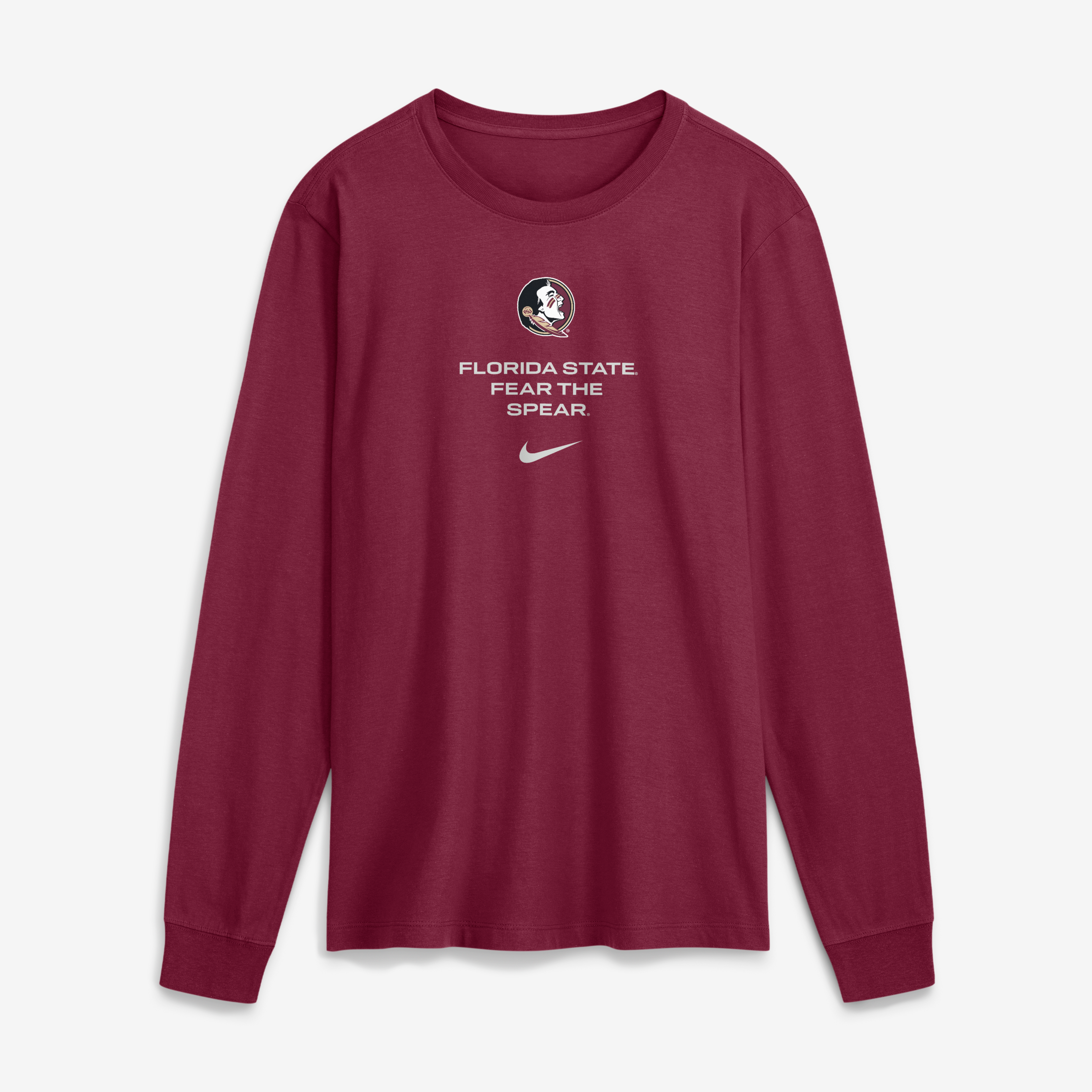 Men's Nike Garnet Florida State Seminoles 2026 Sideline Dri-FIT Long Sleeve T-Shirt