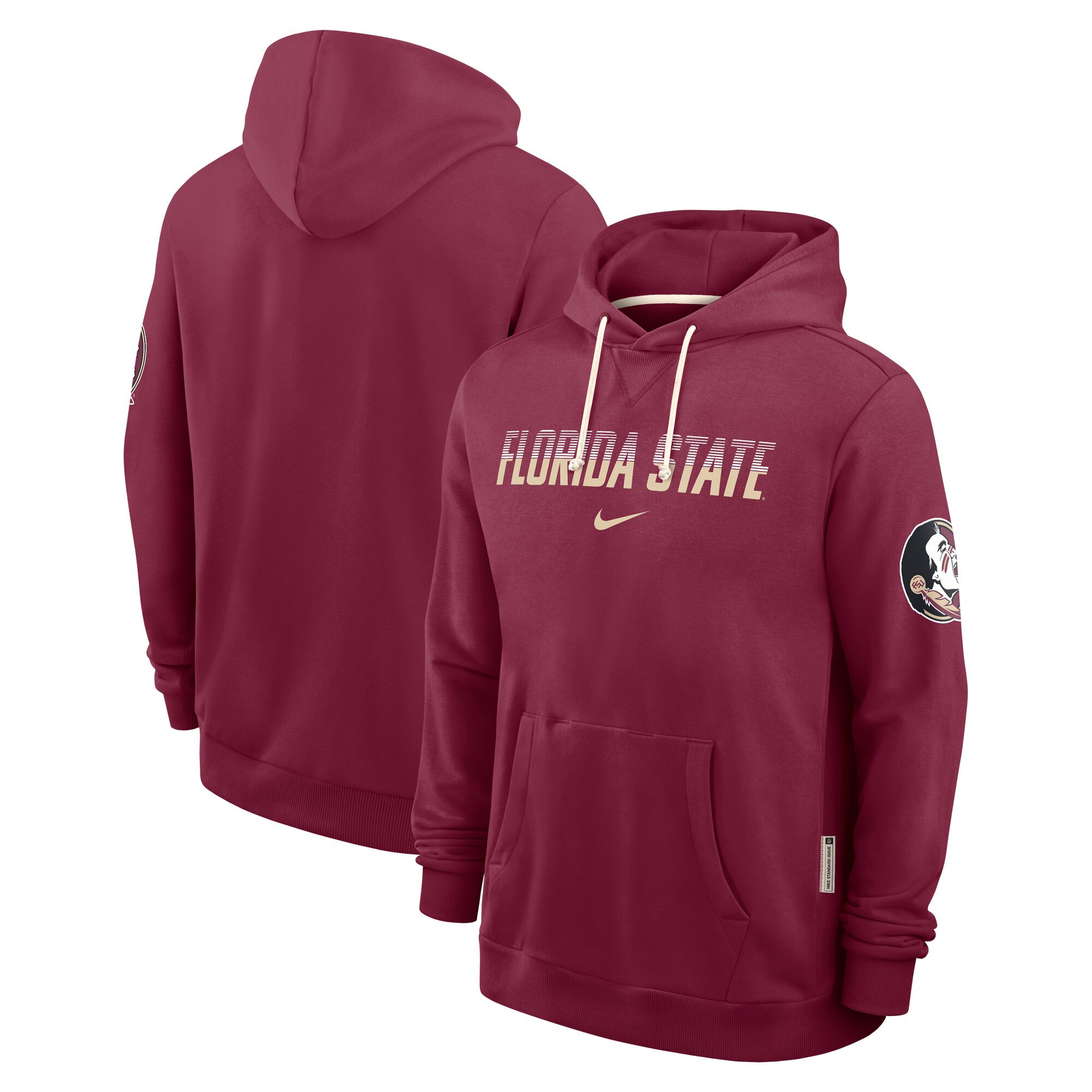 Men's Nike Garnet Florida State Seminoles 2026 Sideline Standard Issue Dri-FIT Hoodie