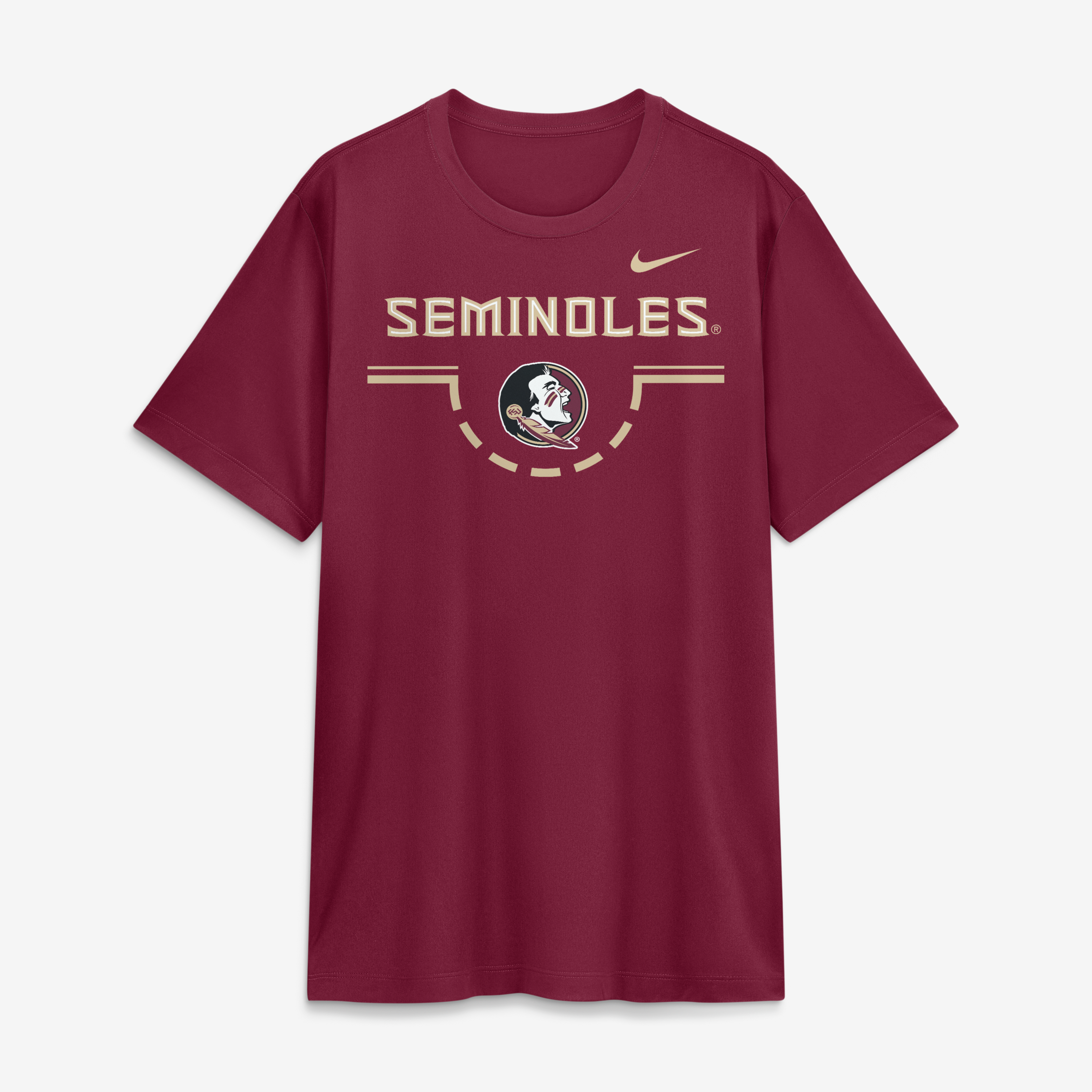 T-shirt Nike Garnet Florida State Seminoles Courtside Legend pour homme