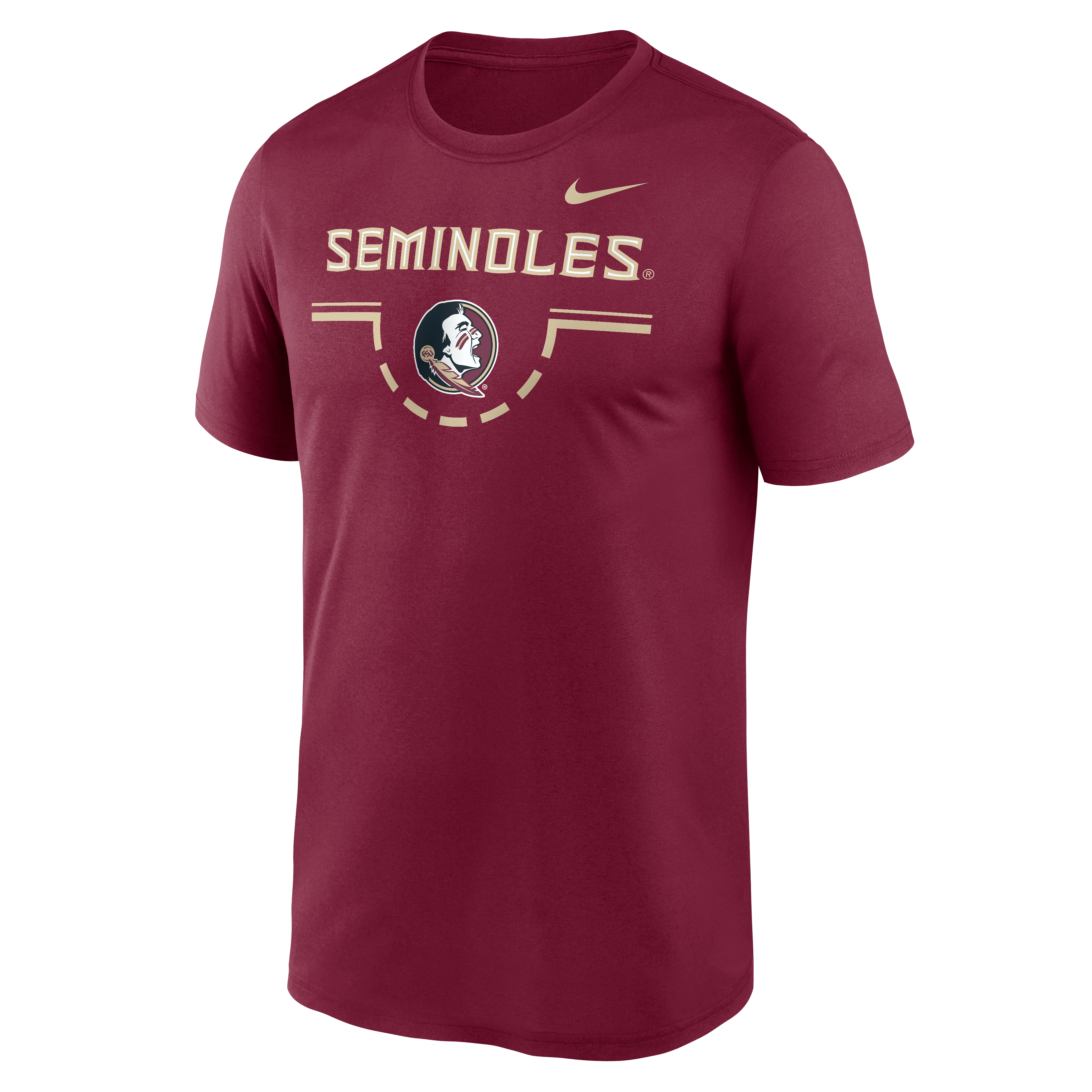T-shirt Nike Garnet Florida State Seminoles Courtside Legend pour homme