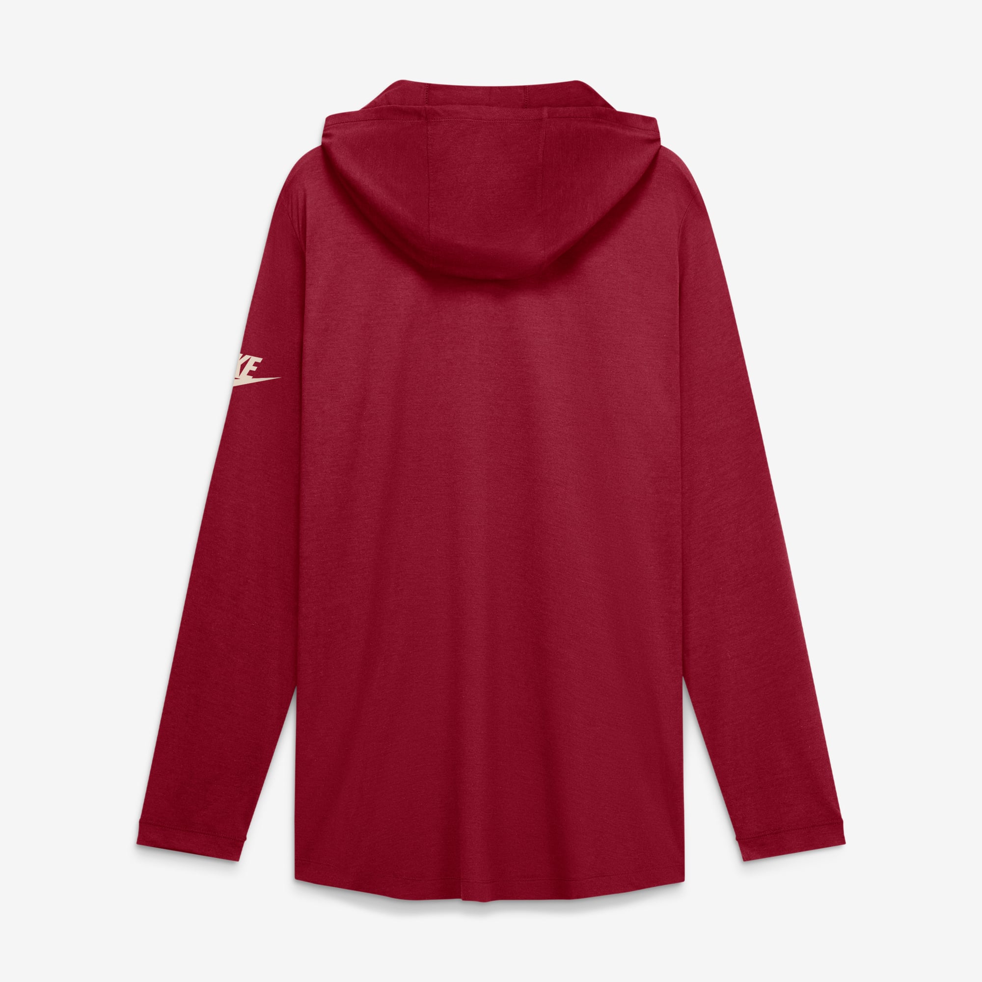 Men's Nike  Garnet Florida State Seminoles Legacy Arch Tri-Blend Long Sleeve Hooded T-Shirt