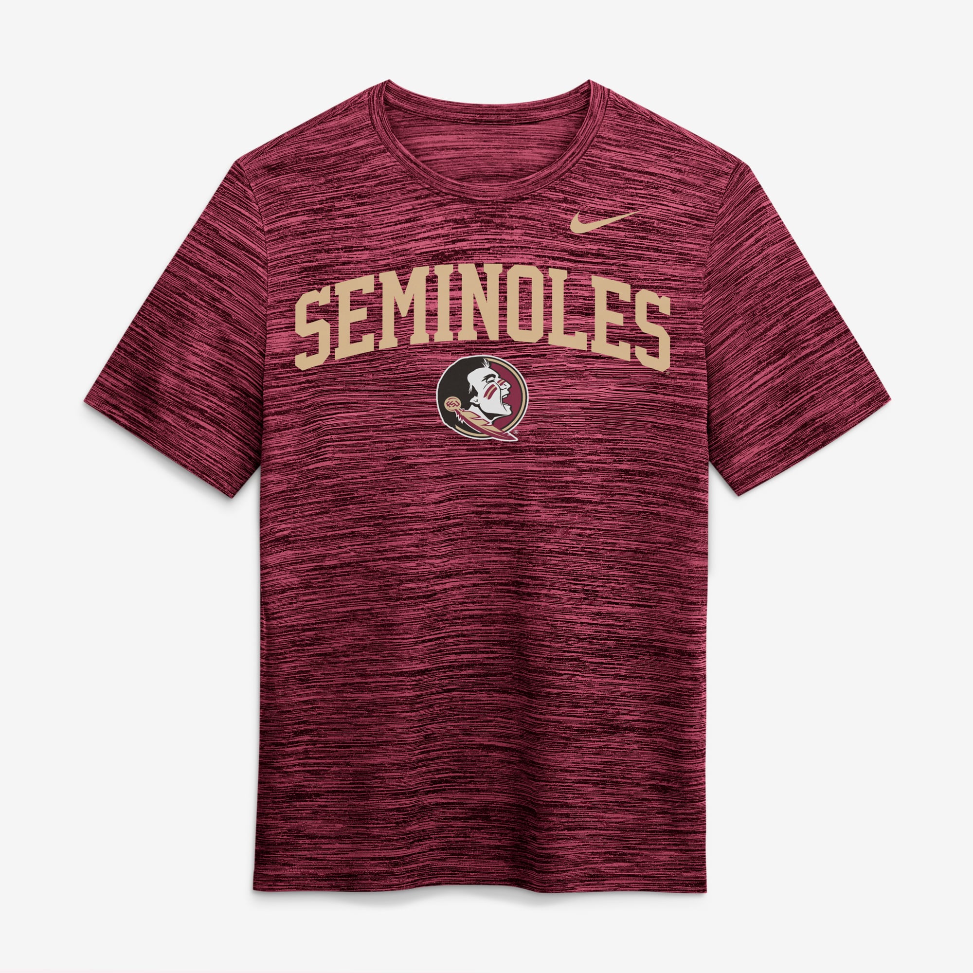 Men's Nike  Garnet Florida State Seminoles Primetime Arch Logo Velocity Dri-FIT T-Shirt