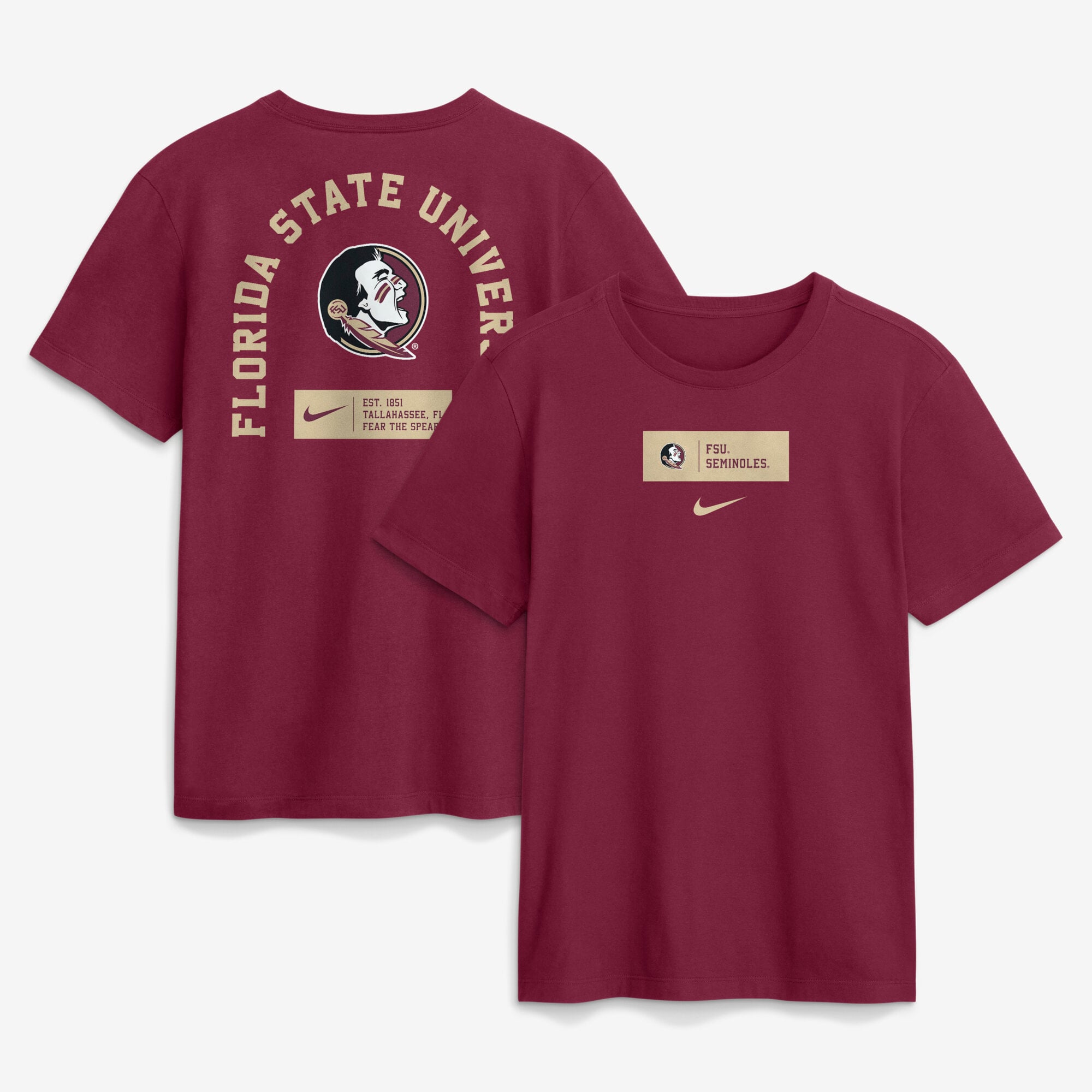 Men's Nike Garnet Florida State Seminoles Primetime Crew T-Shirt