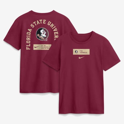Florida State Seminoles Nike Primetime Crew T-Shirt - Garnet
