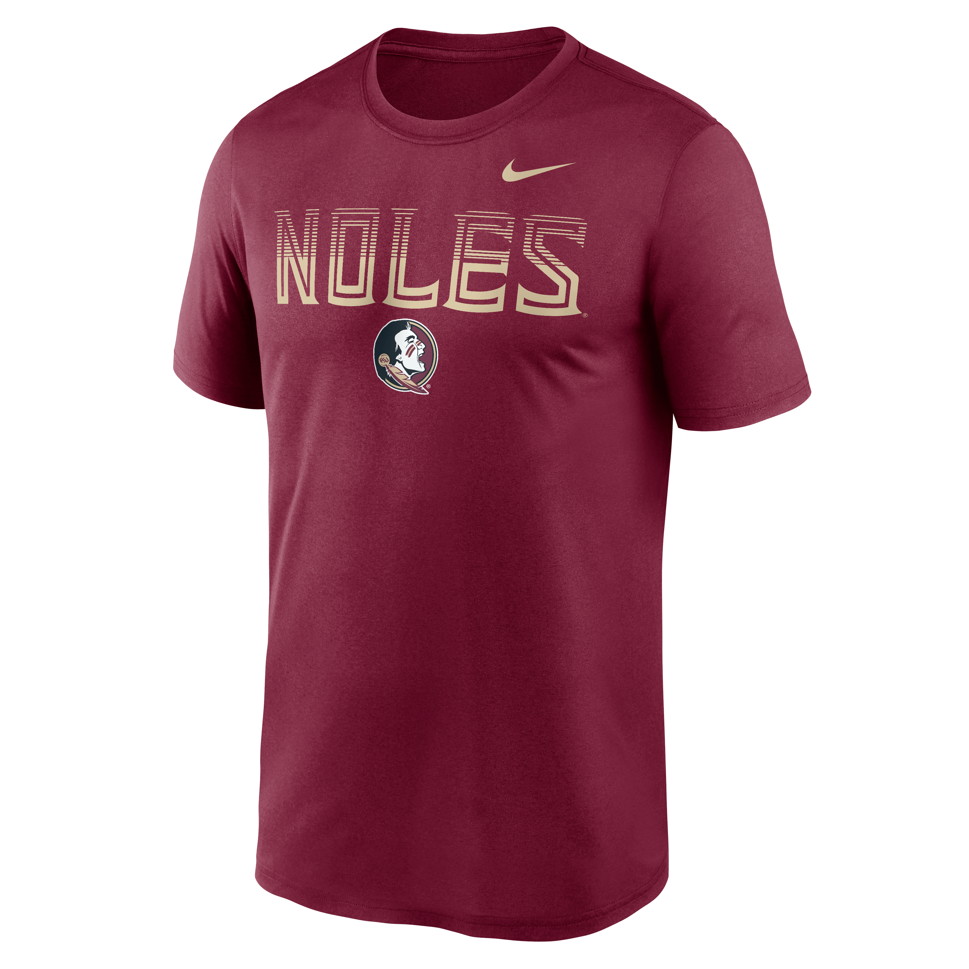 T-shirt Nike Garnet Florida State Seminoles Primetime Legend Kinetic Mantra Dri-FIT pour homme
