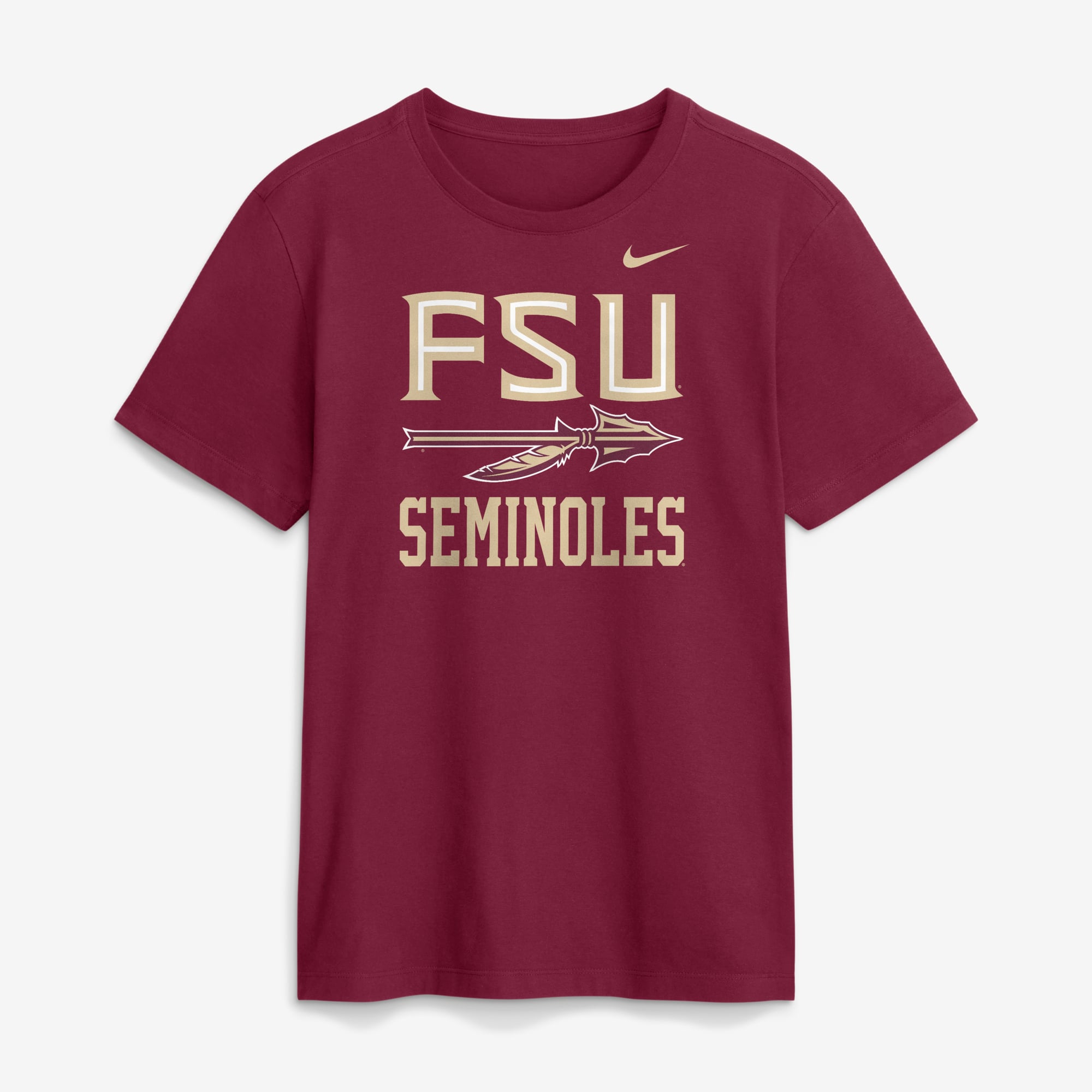 T-shirt Nike Garnet Florida State Seminoles Primetime Logo Mantra pour homme