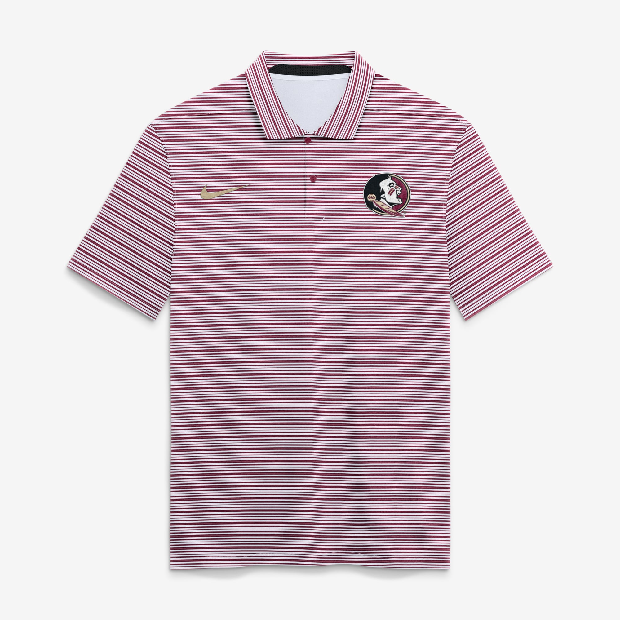 Polo rayé Dri-FIT Primetime Vapor grenat pour homme des Florida State Seminoles de Nike
