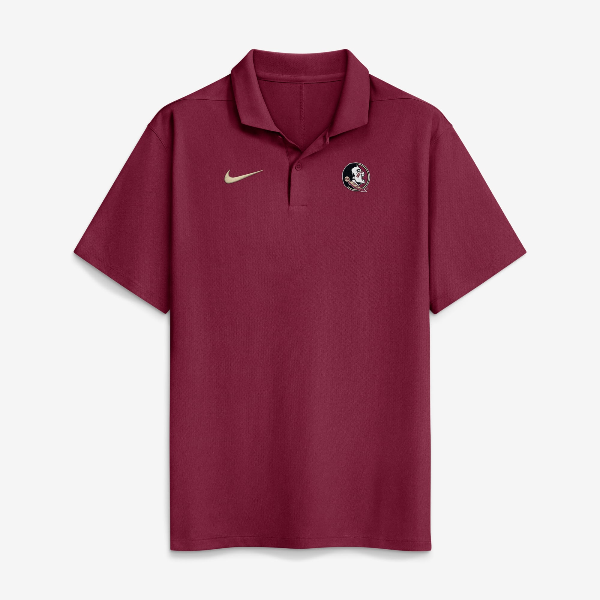 Men's Nike Garnet Florida State Seminoles Primetime Victory Plus Dri-FIT Polo
