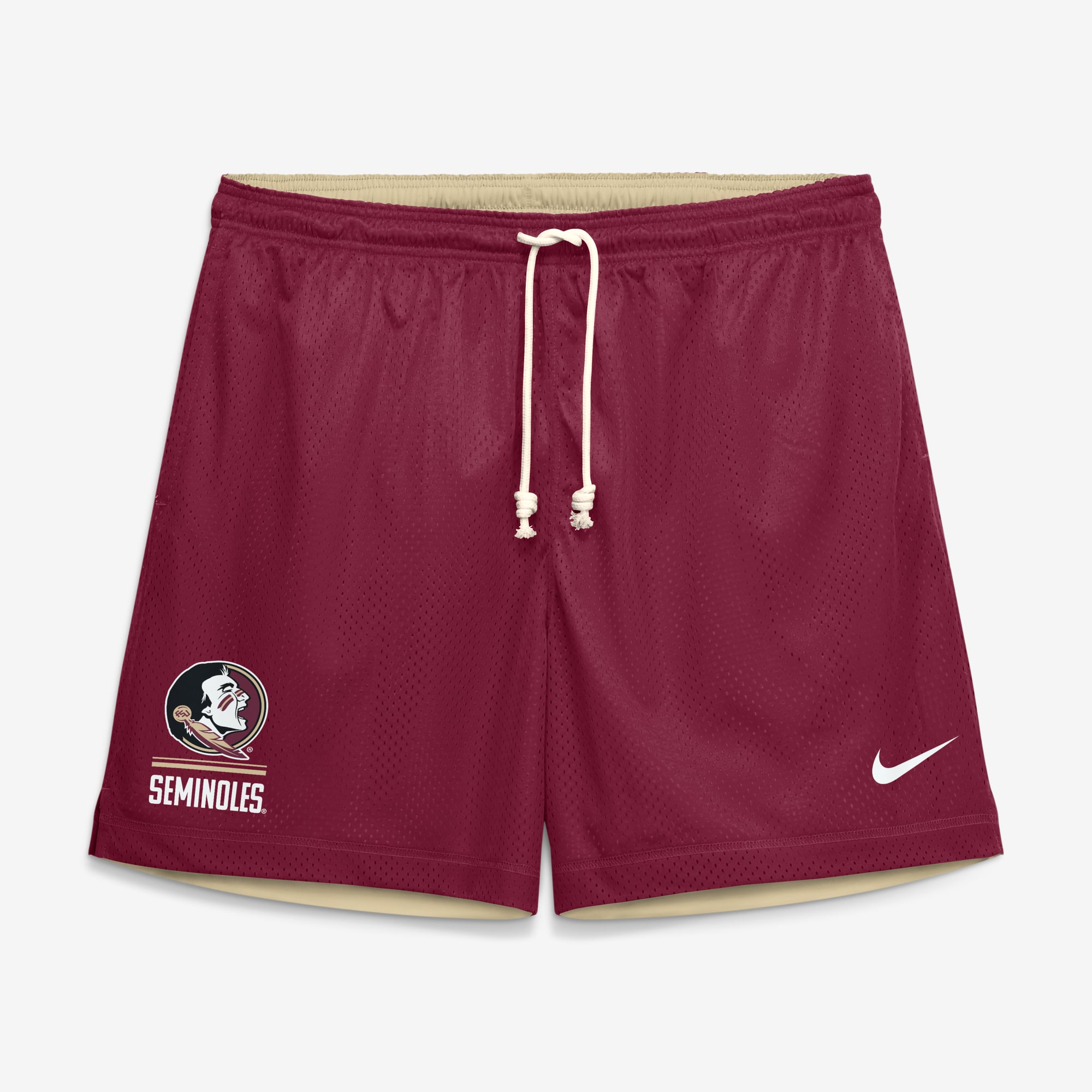 Short réversible Nike Dri-FIT grenat/or pour homme, Florida State Seminoles