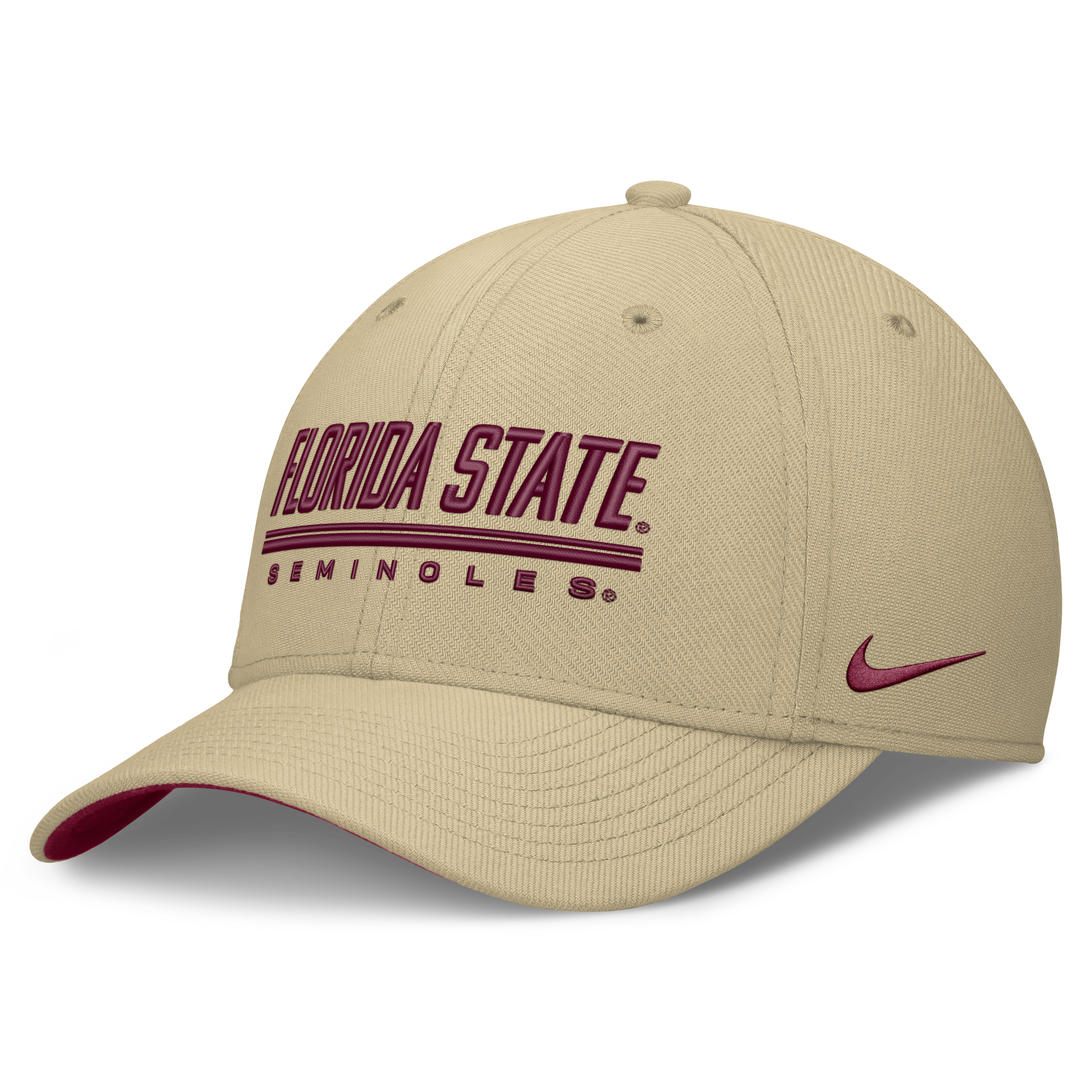 Casquette Nike Gold Florida State Seminoles Game Day Rise Swooshflex pour homme