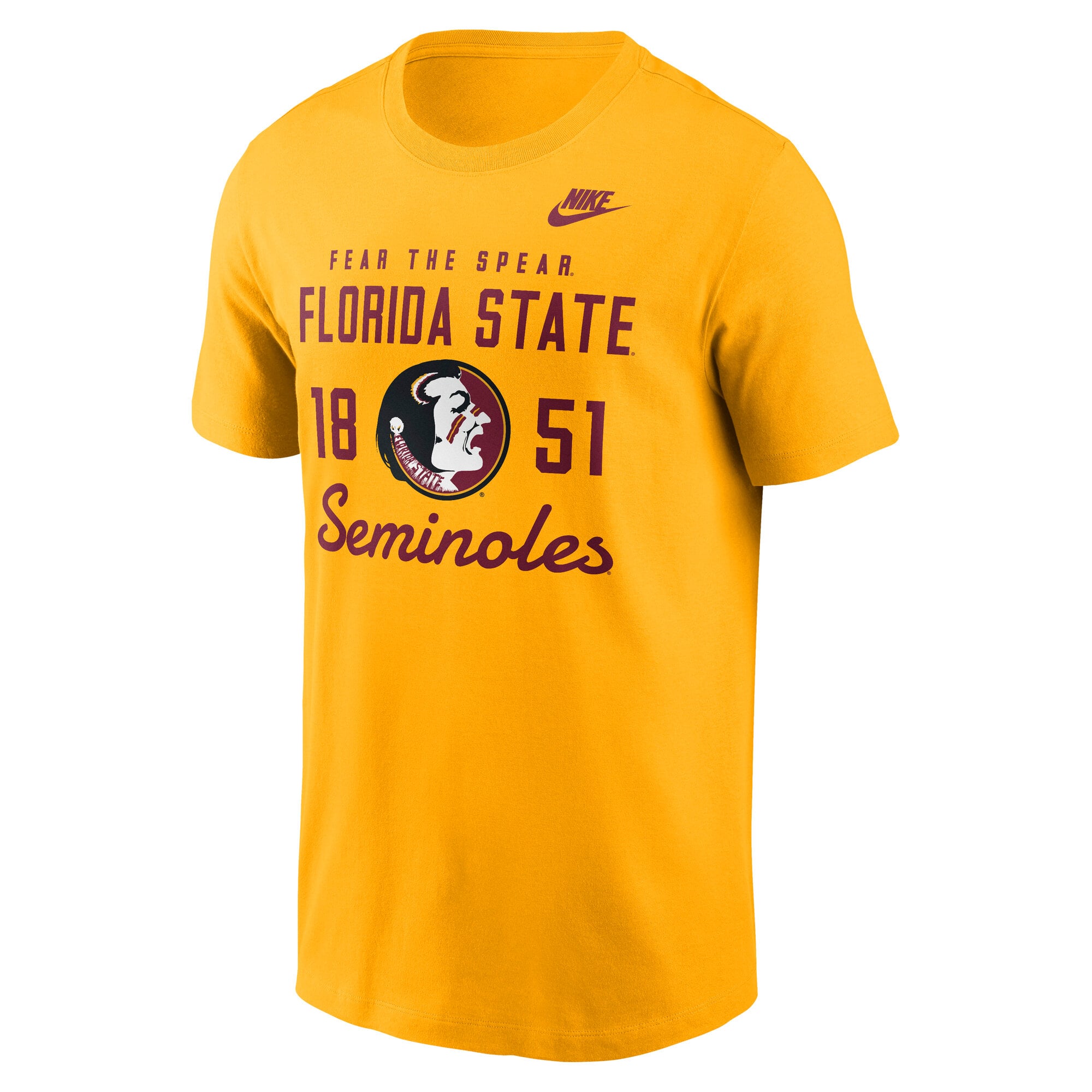 T-shirt Nike Gold Florida State Seminoles Legacy Stacked Established pour homme