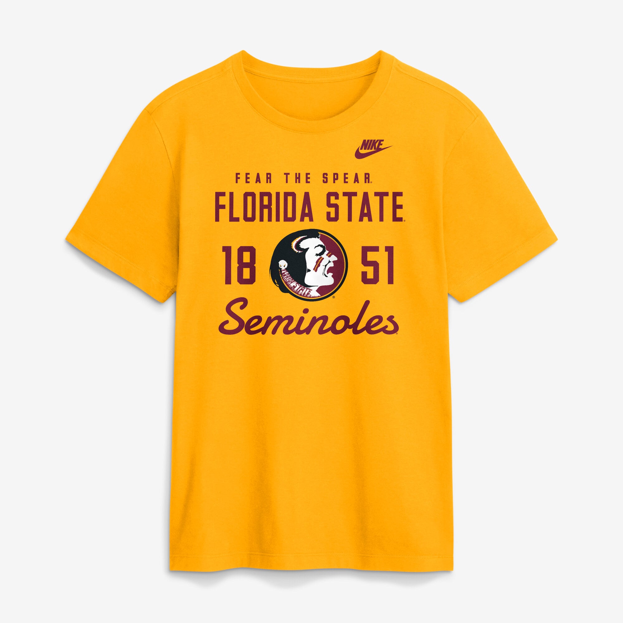T-shirt Nike Gold Florida State Seminoles Legacy Stacked Established pour homme