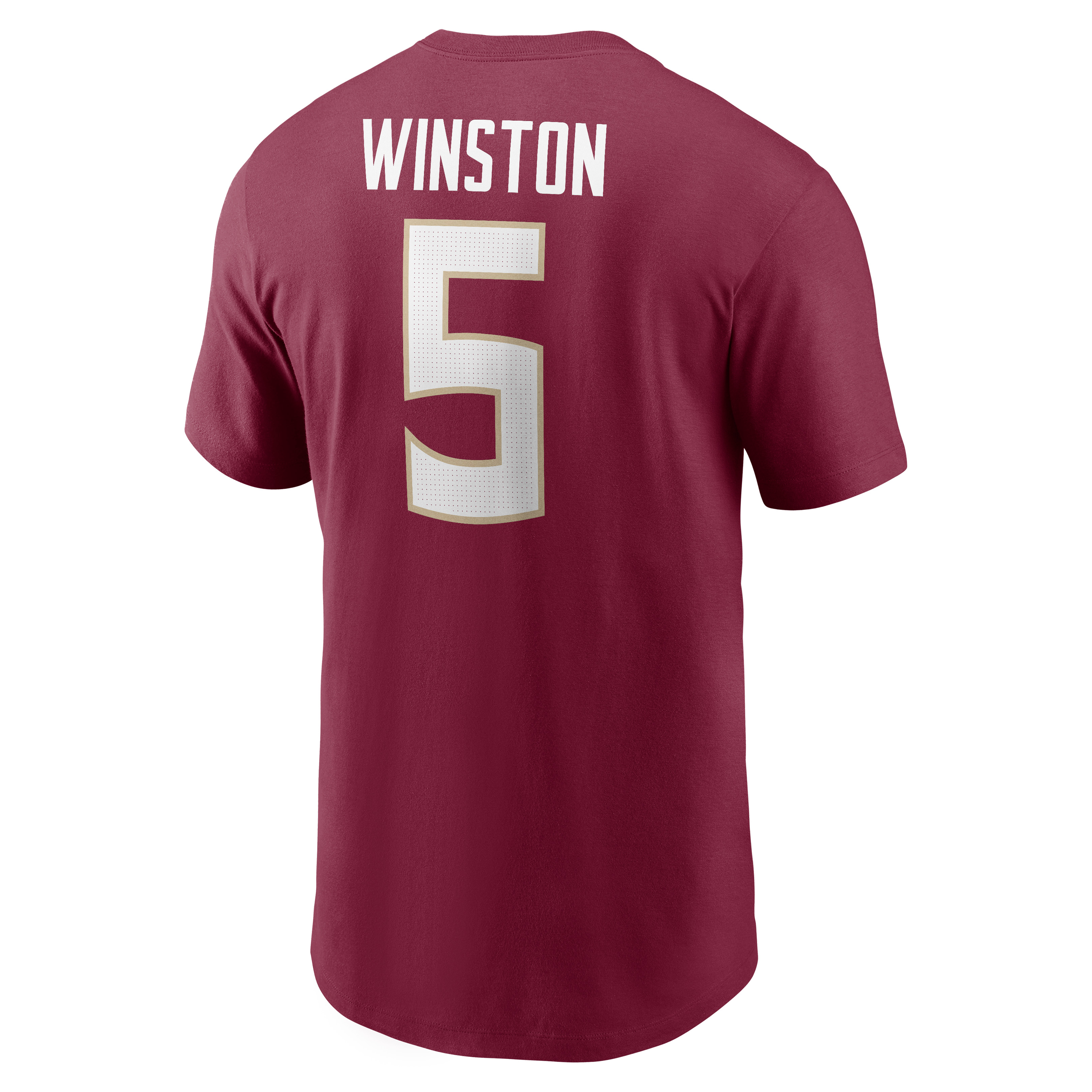 T-shirt Nike Jameis Winston Garnet Florida State Seminoles pour homme, avec nom et numéro