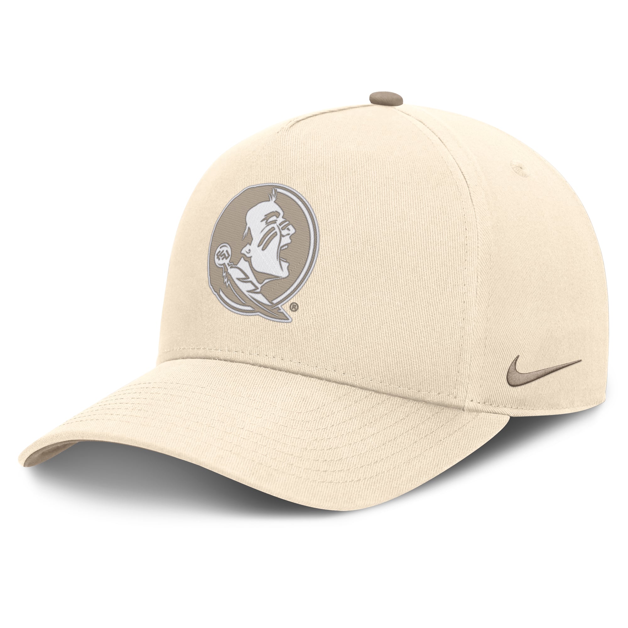 Casquette ajustable Nike Natural Florida State Seminoles Rise pour homme
