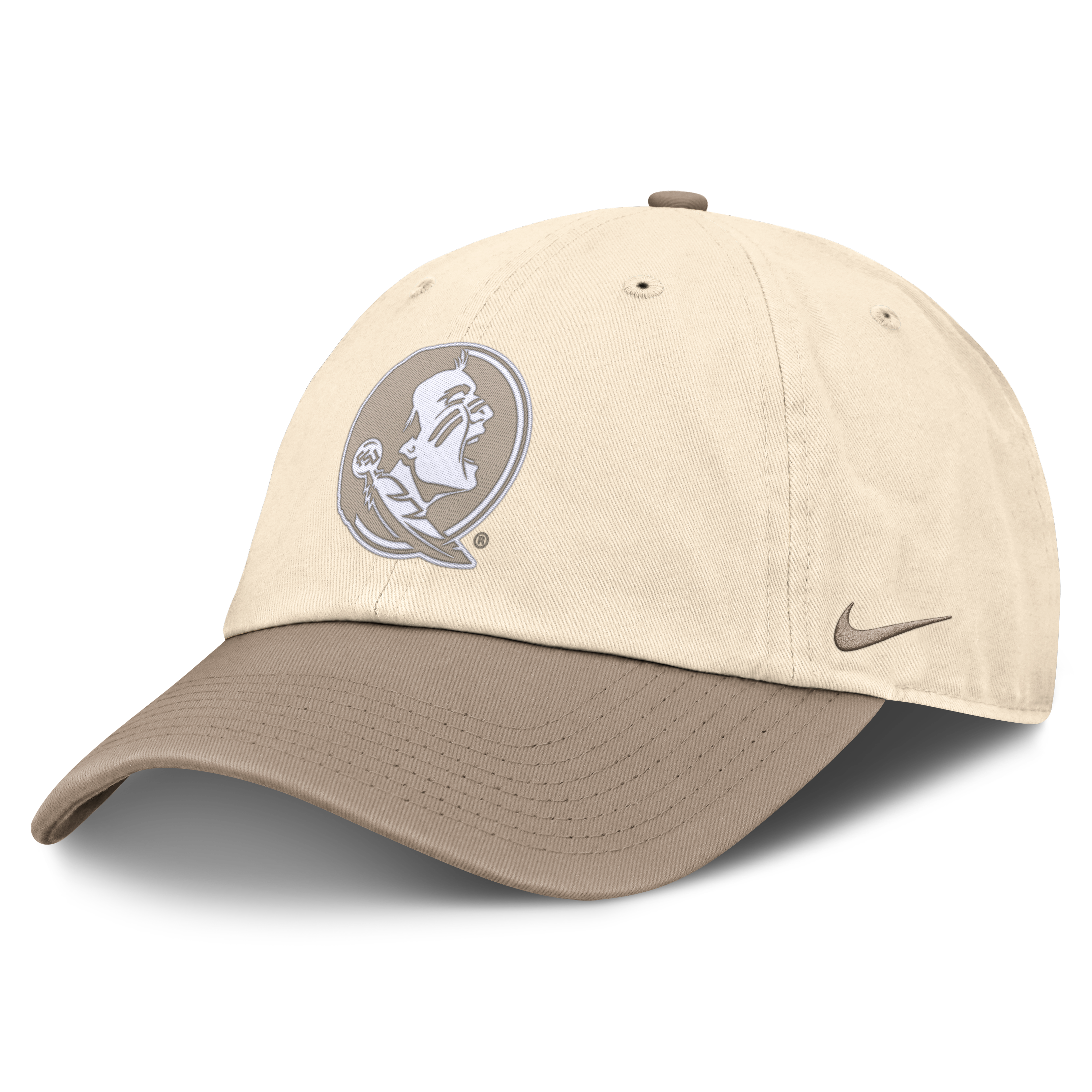 Casquette ajustable bicolore Nike Florida State Seminoles, coloris naturel/kaki, pour homme
