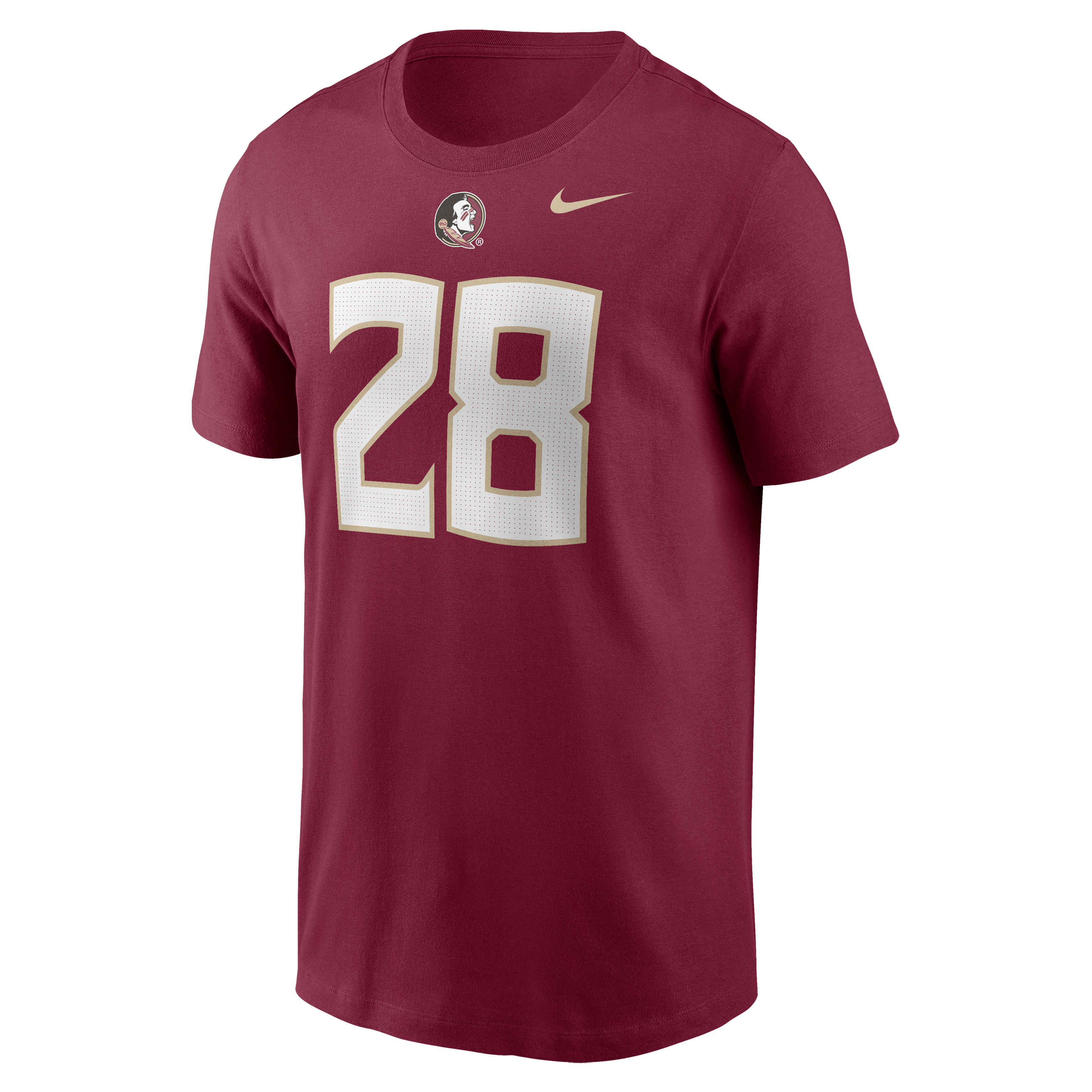 Men's Nike Warrick Dunn Garnet Florida State Seminoles Name & Number T-Shirt