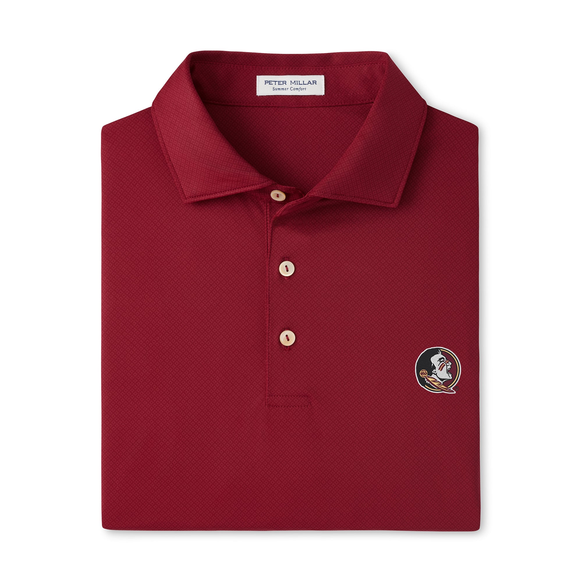 Polo de performance Peter Millar Grenat Florida State Seminoles Hugo pour homme