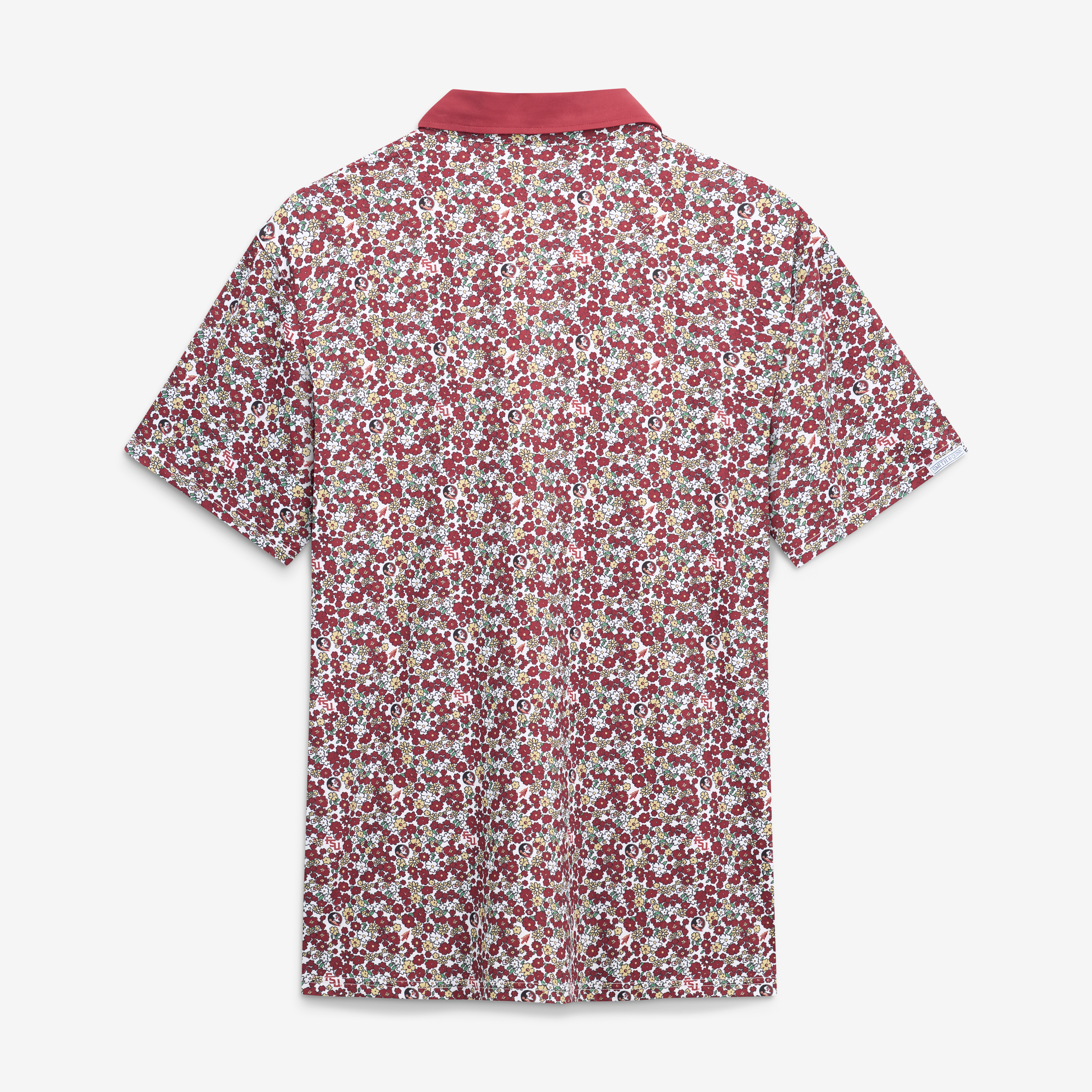 Polo Teddy Smith & Quinn Grenat Florida State Seminoles Poppies pour homme