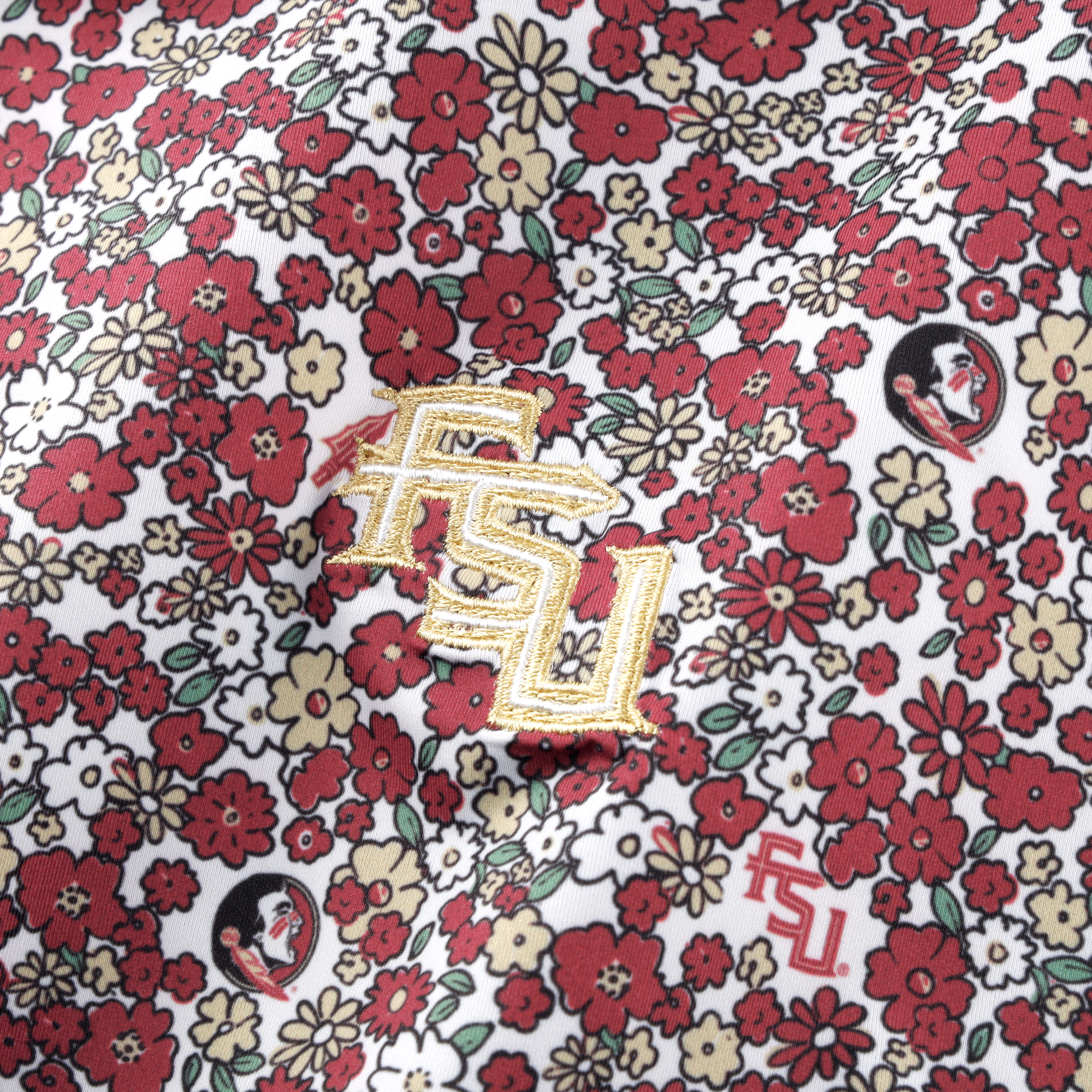 Polo Teddy Smith & Quinn Grenat Florida State Seminoles Poppies pour homme