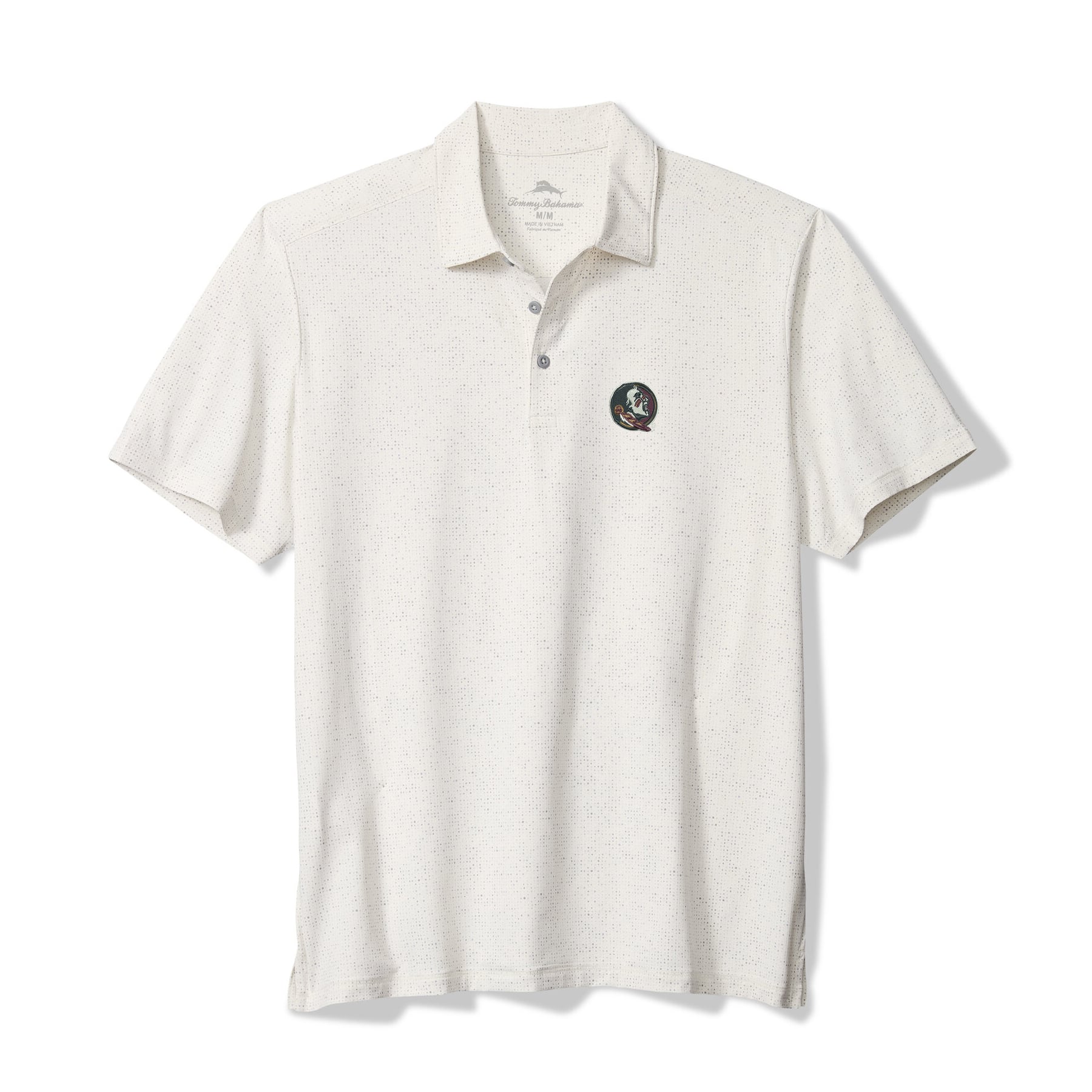 Men's Tommy Bahama White Florida State Seminoles Palm Dunes IslandZone Polo