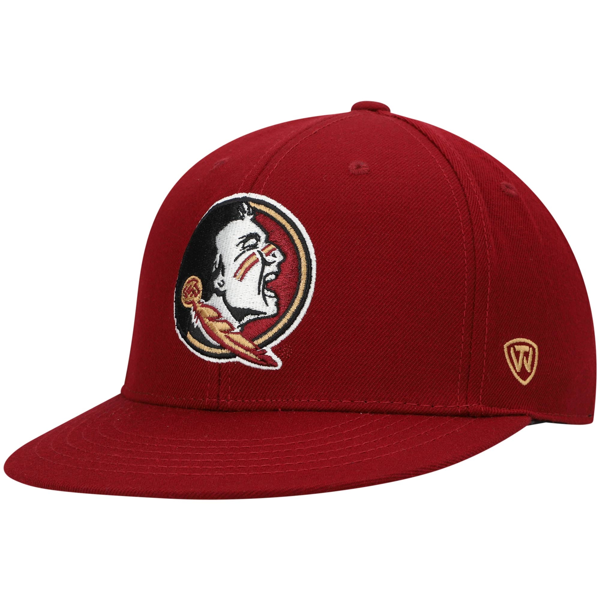 Fsu Hat Men's Top of the World Garnet Florida State Seminoles Team Color Fitted Hat