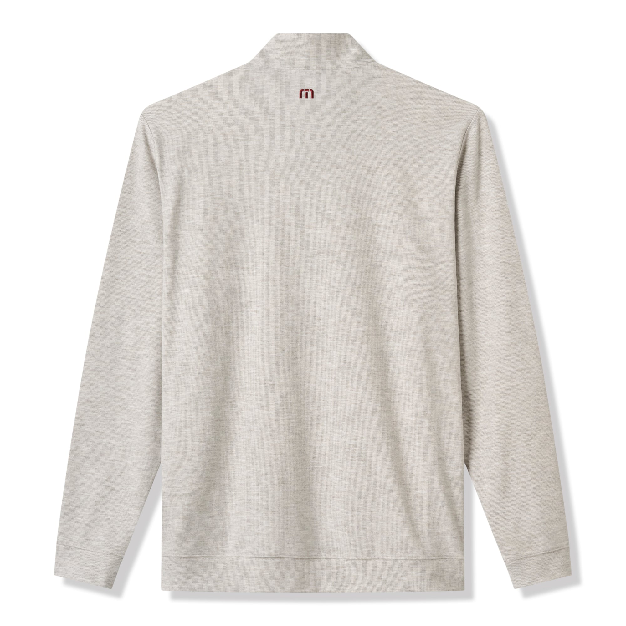Men's TravisMathew Heather Gray Florida State Seminoles Cloud Home Game Quarter-Zip Tri-Blend Pullover
