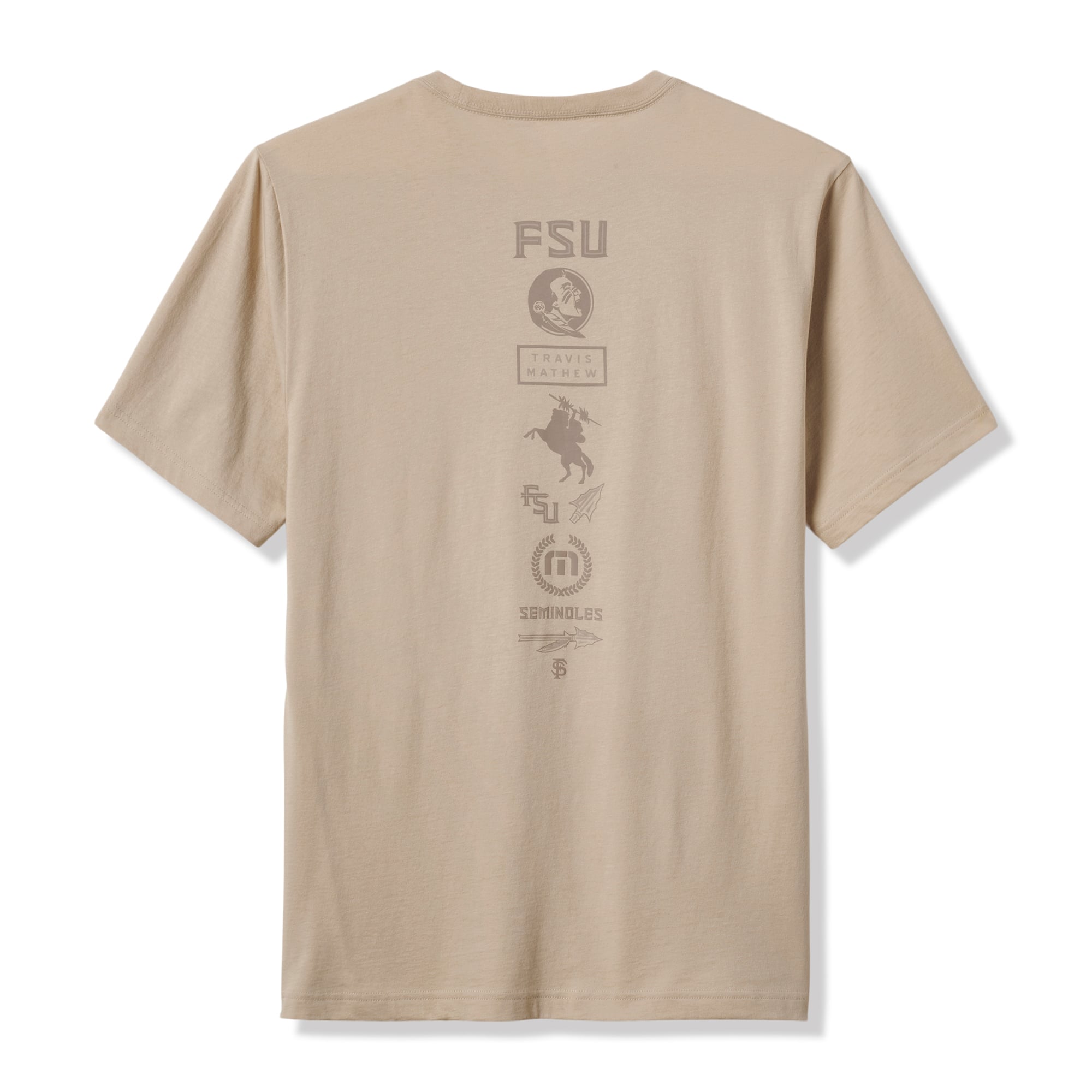 Men's TravisMathew Tan Florida State Seminoles College T-Shirt