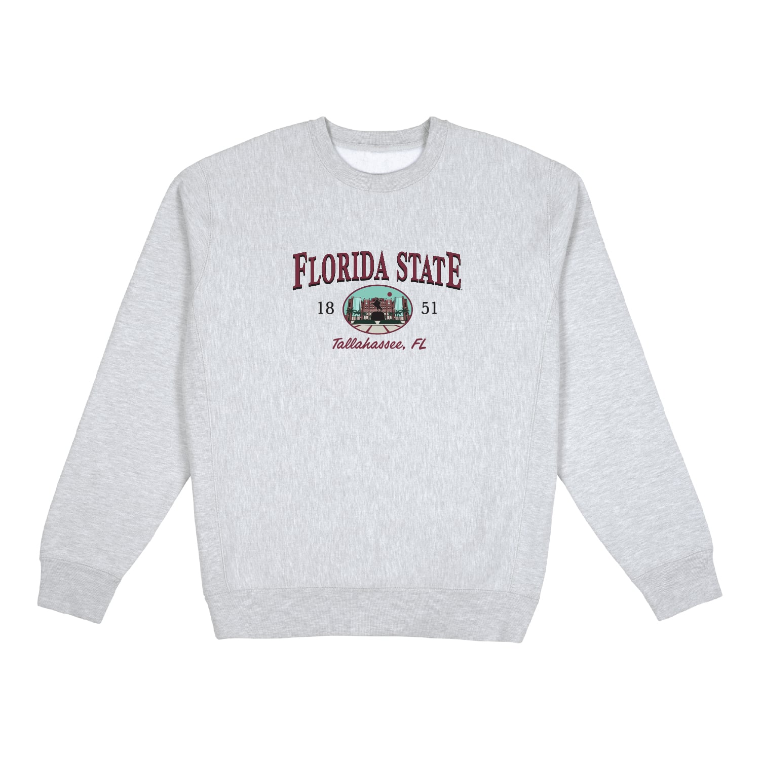 Sweat-shirt épais Uscape Apparel pour homme, gris chiné, Florida State Seminoles New Heights