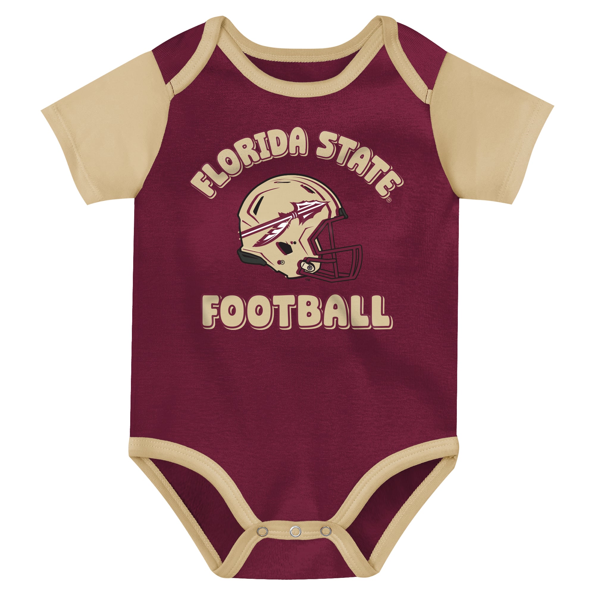 Newborn Outerstuff  Garnet Florida State Seminoles Star Player Three-Piece Bodysuit Set