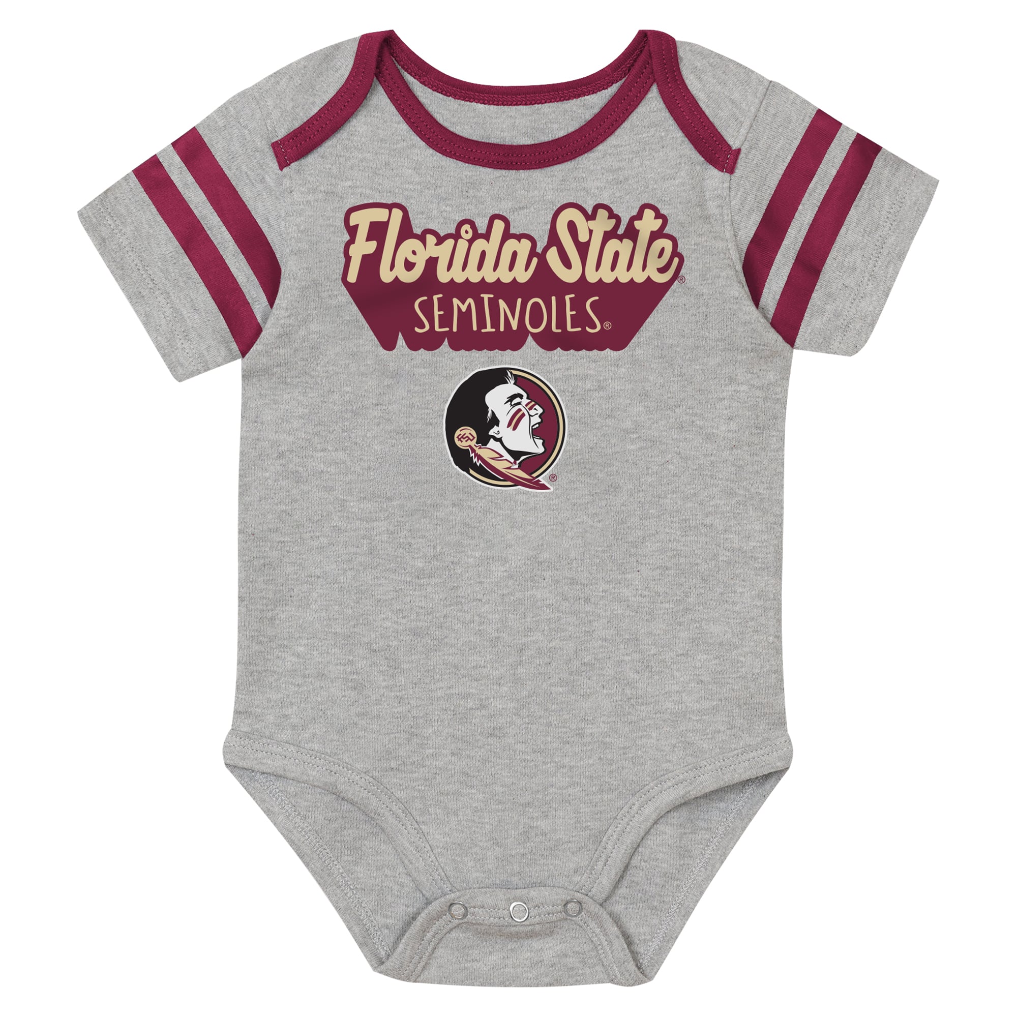 Newborn Outerstuff  Garnet Florida State Seminoles Star Player Three-Piece Bodysuit Set