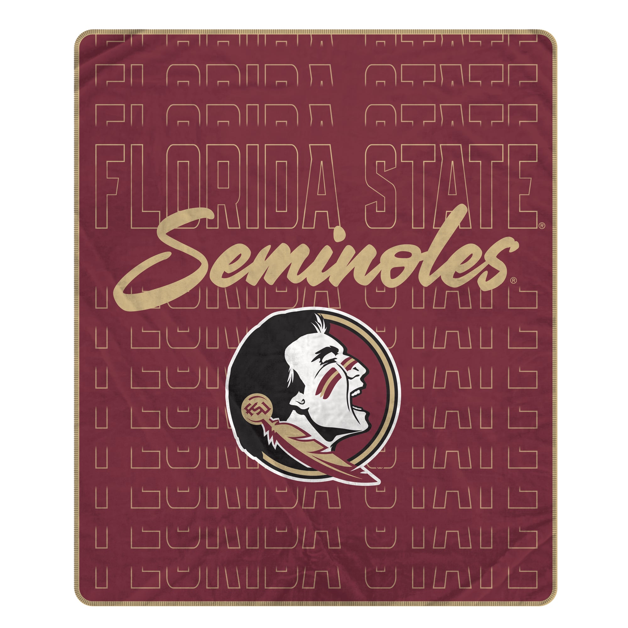 Couverture ultra douce Pegasus Florida State Seminoles Echo Script Fade 50" x 60"