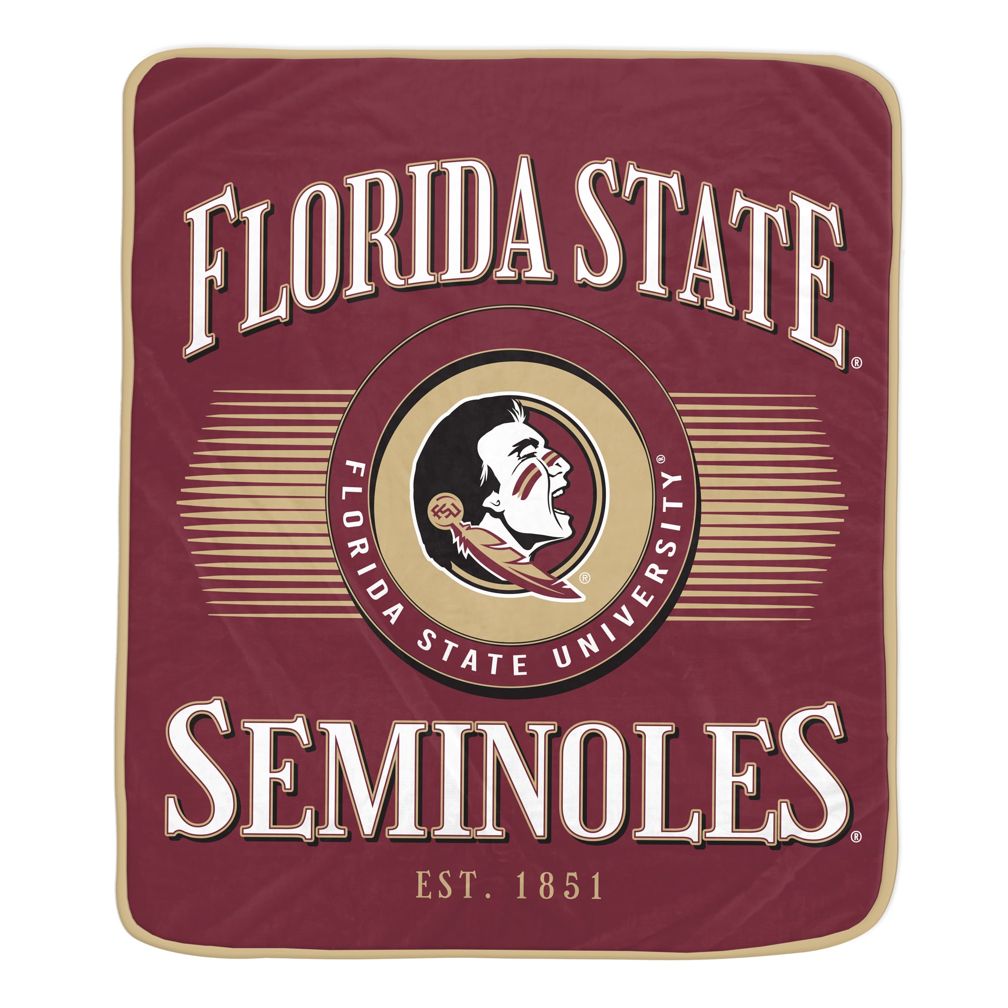 Couverture Pegasus Florida State Seminoles Spotlight Arch 60" x 70" ultra douce